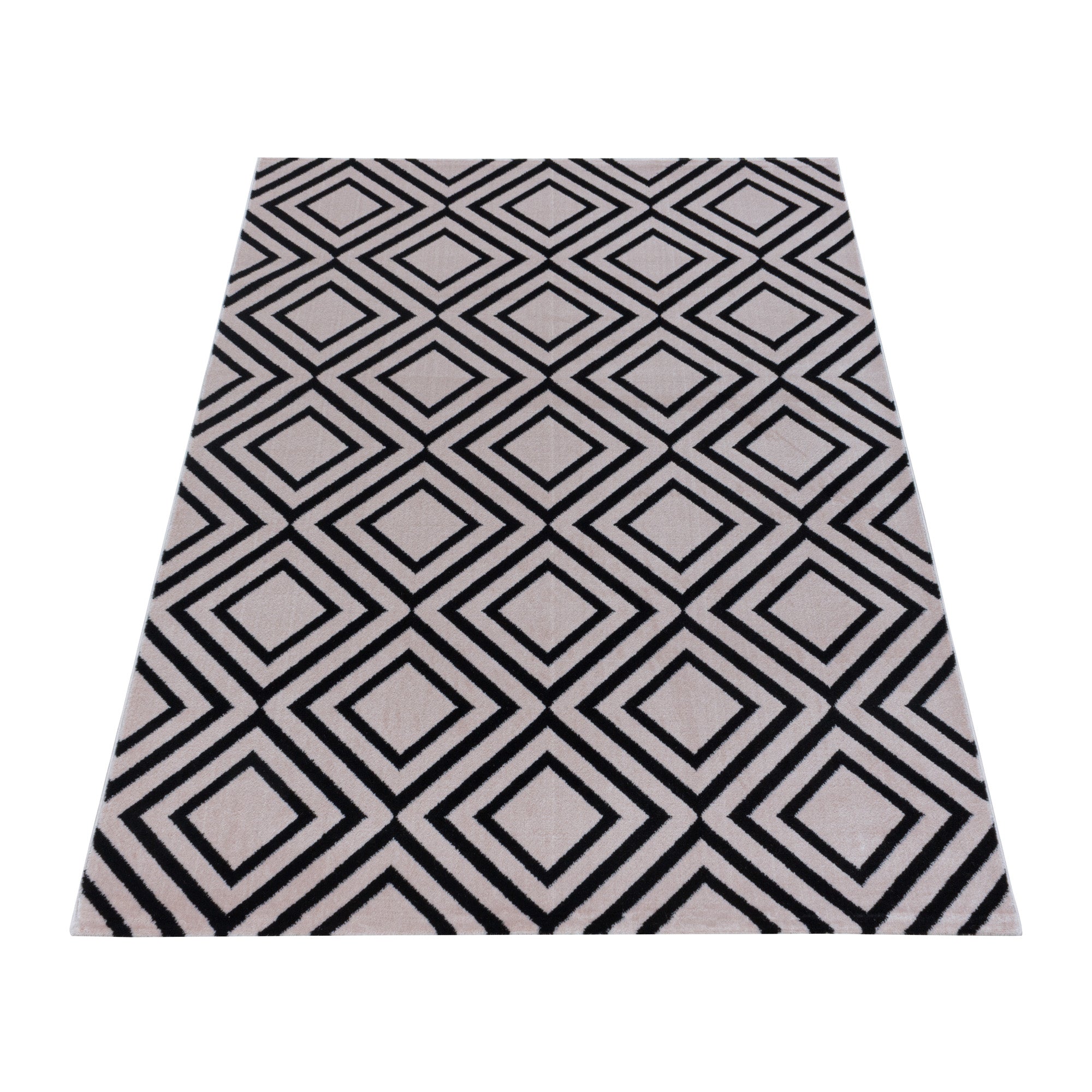 Roze Tapijt Laagpolig Vloerkleed Omid Modern Style