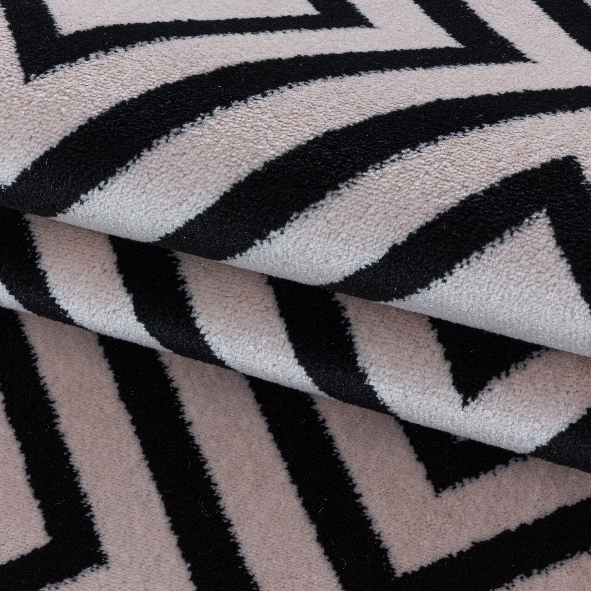Roze Tapijt Laagpolig Vloerkleed Omid Modern Style
