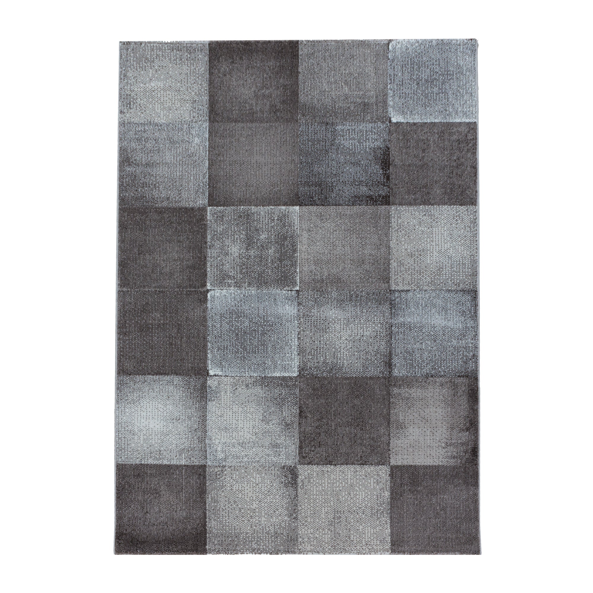Bruin Tapijt Laagpolig Vloerkleed Omid Modern Comfort