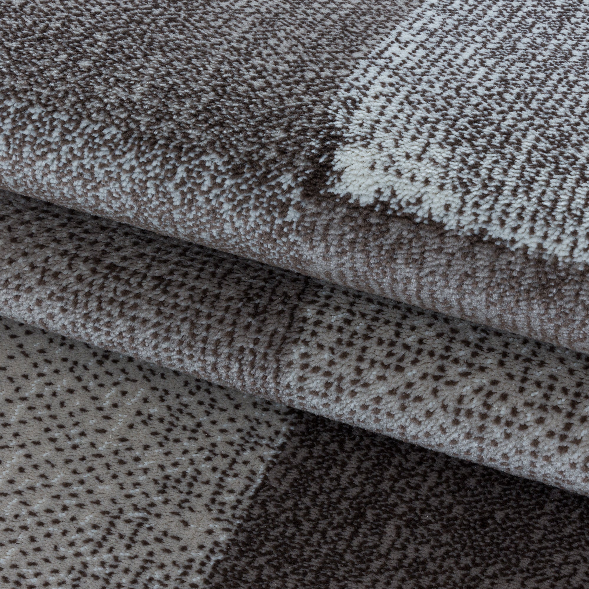 Bruin Tapijt Laagpolig Vloerkleed Omid Modern Comfort