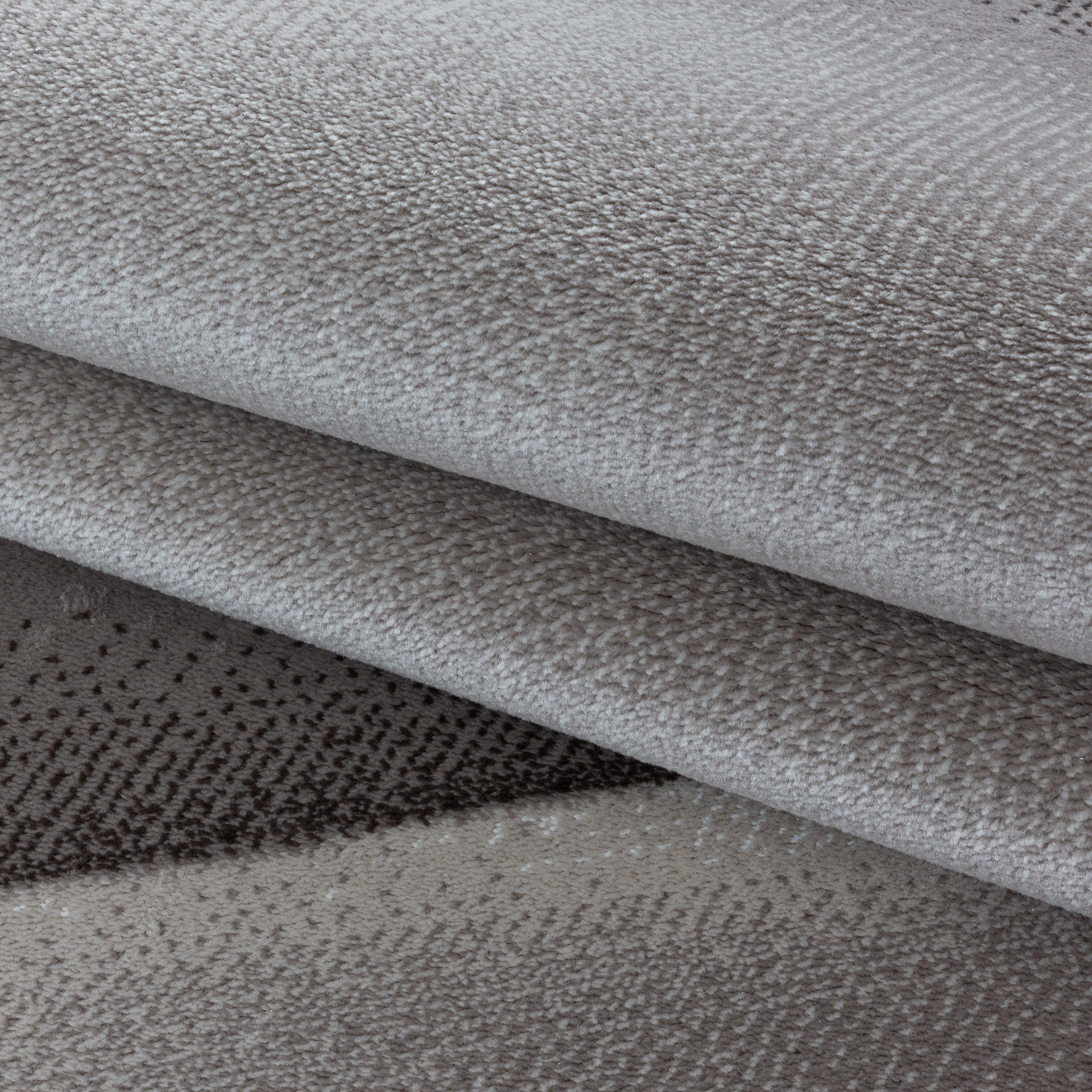 Bruin Tapijt Laagpolig Vloerkleed Omid Modern Comfort