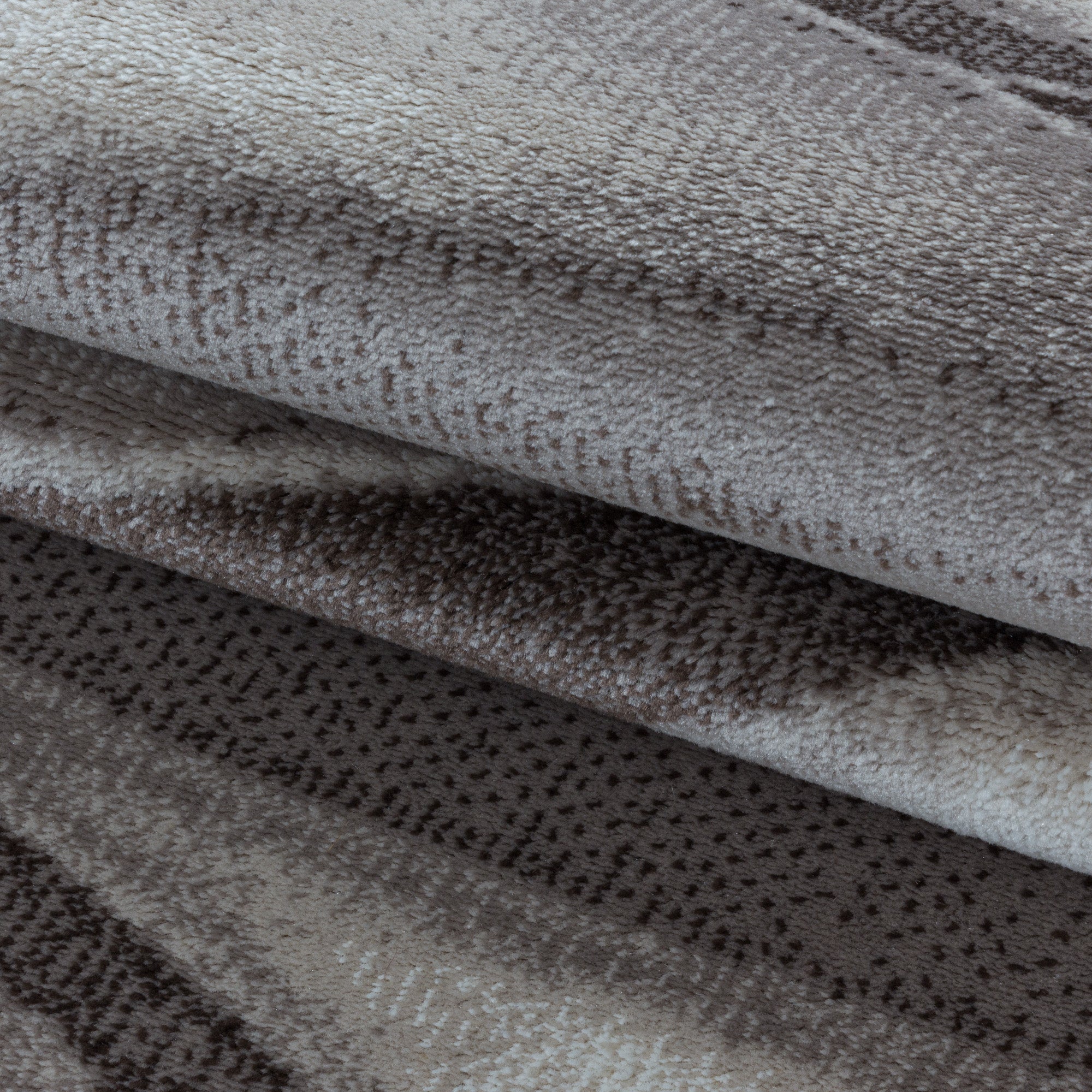 Bruin Tapijt Laagpolig Vloerkleed Omid Modern Comfort