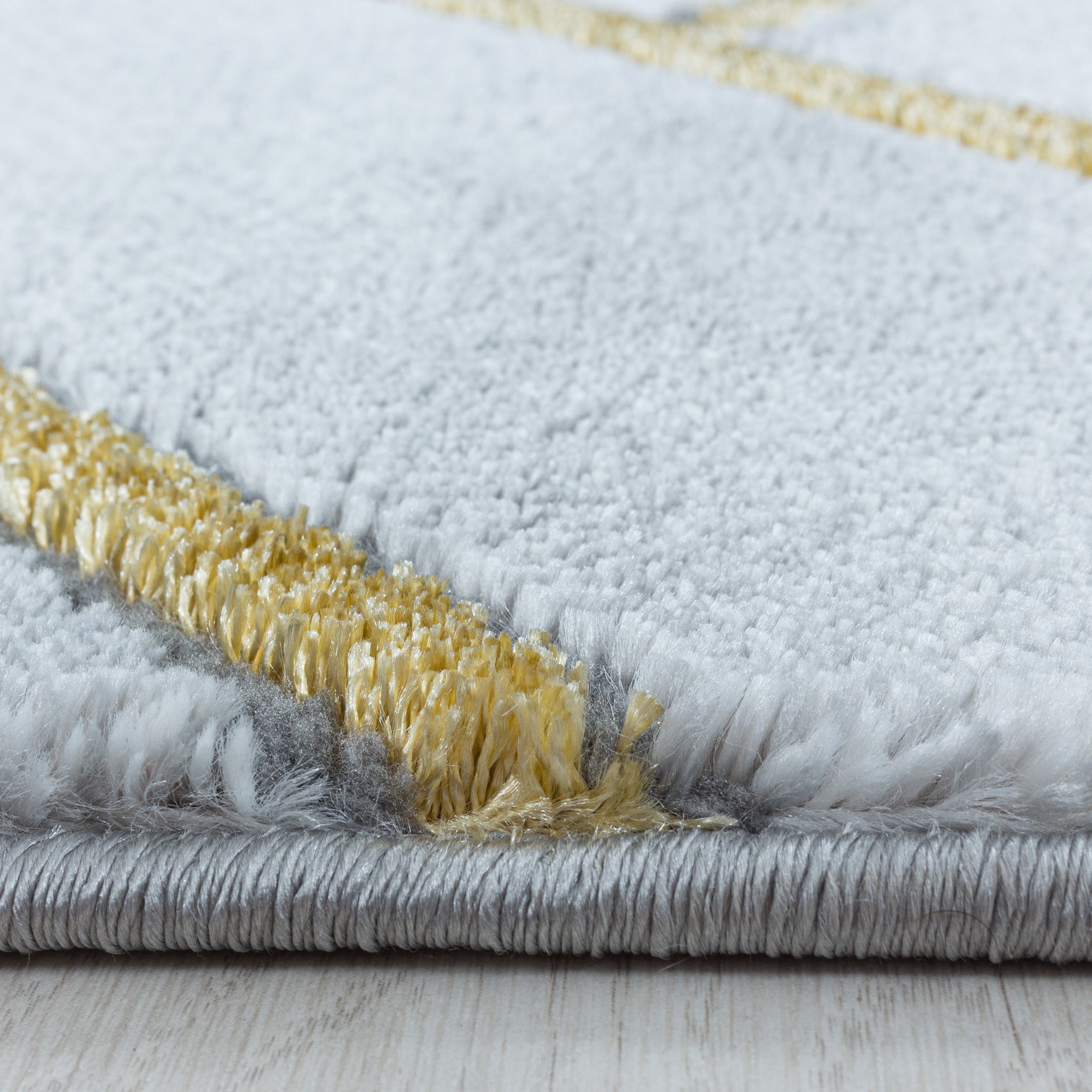 Goud Tapijt Laagpolig Vloerkleed Omid Marble Inspiration