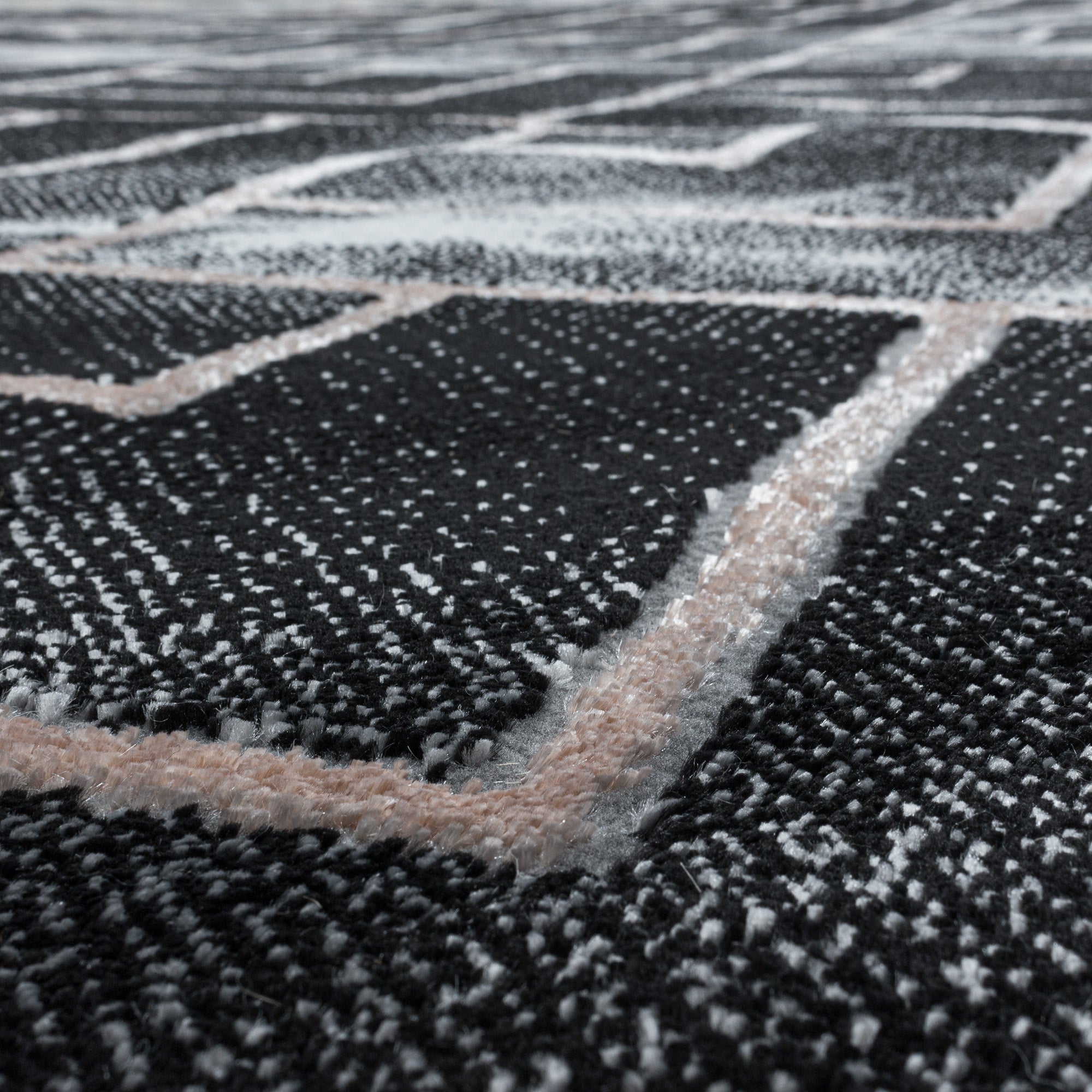 ZwartRoos Tapijt Laagpolig Vloerkleed Omid Marble Inspiration