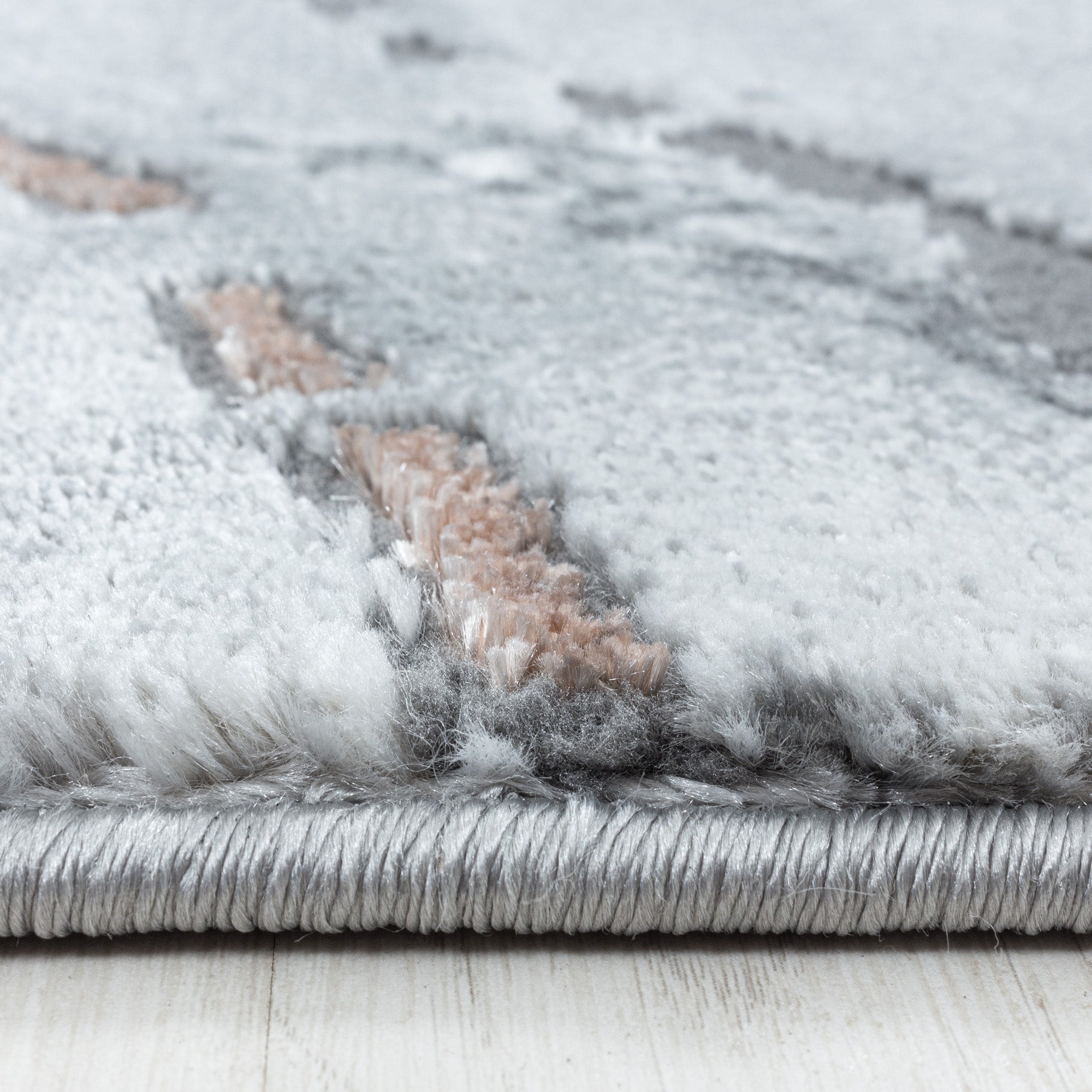 Roos Tapijt Laagpolig Vloerkleed Omid Marble Inspiration