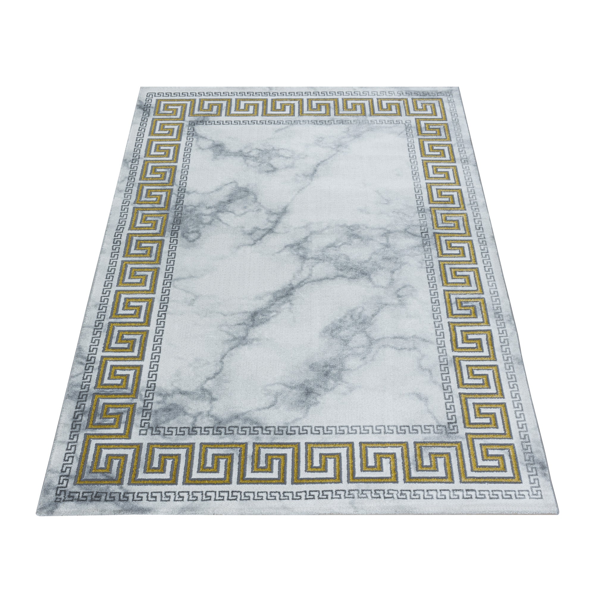 Goud Tapijt Laagpolig Vloerkleed Omid Marble Inspiration