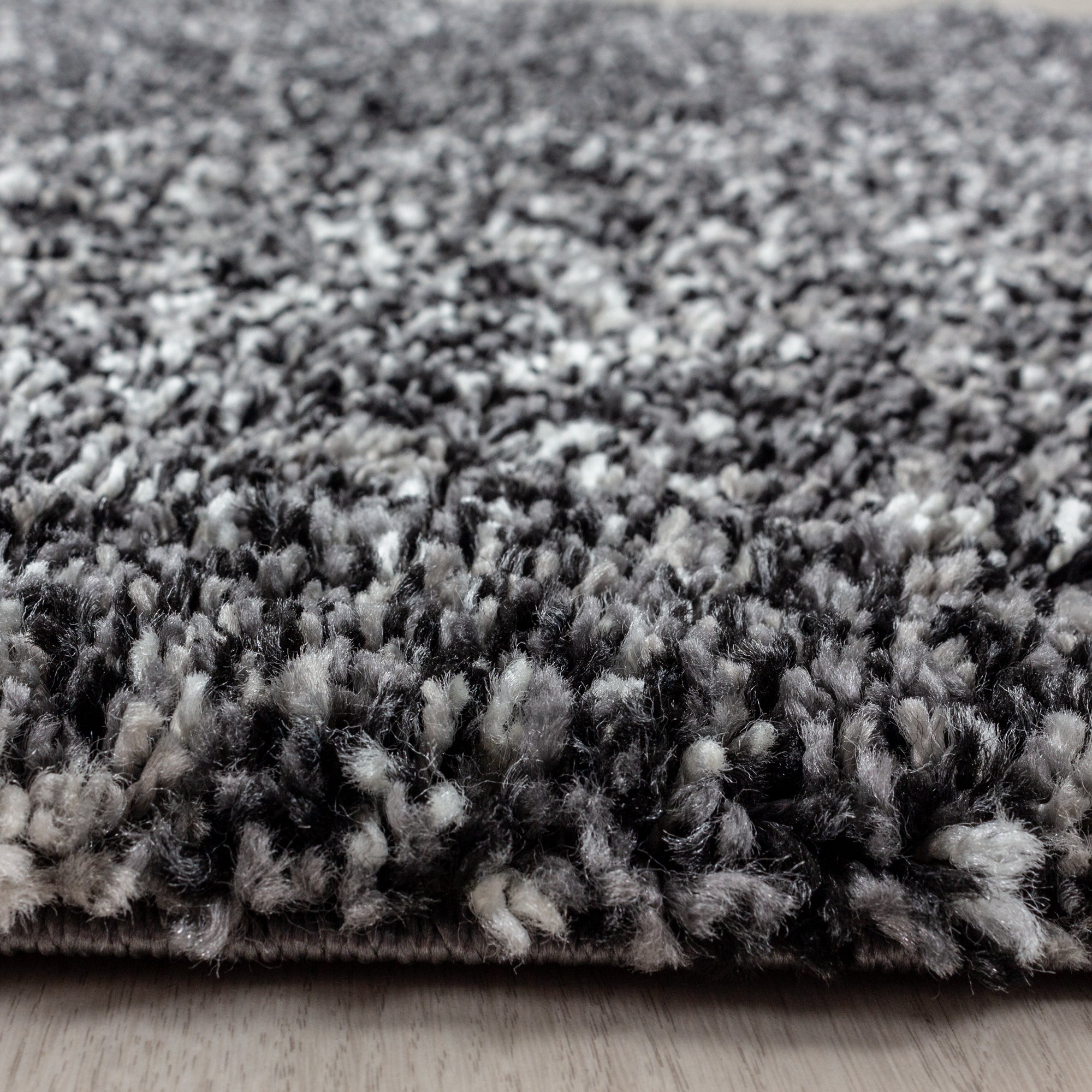 Anthraciet Tapijt Hoogpolig Vloerkleed - Omid Mixture - Omid Carpets