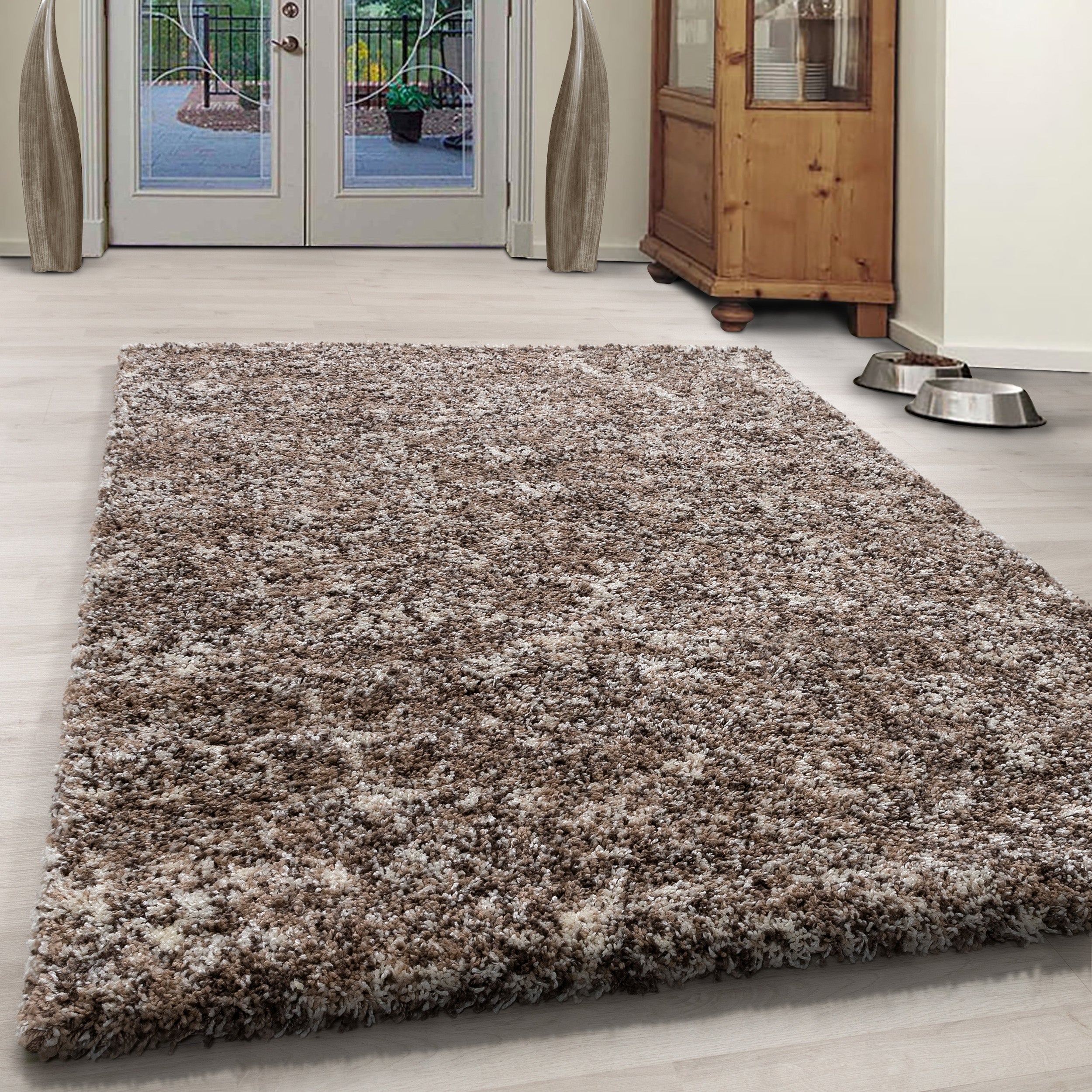 Beige Tapijt Hoogpolig Vloerkleed - Omid Mixture - Omid Carpets