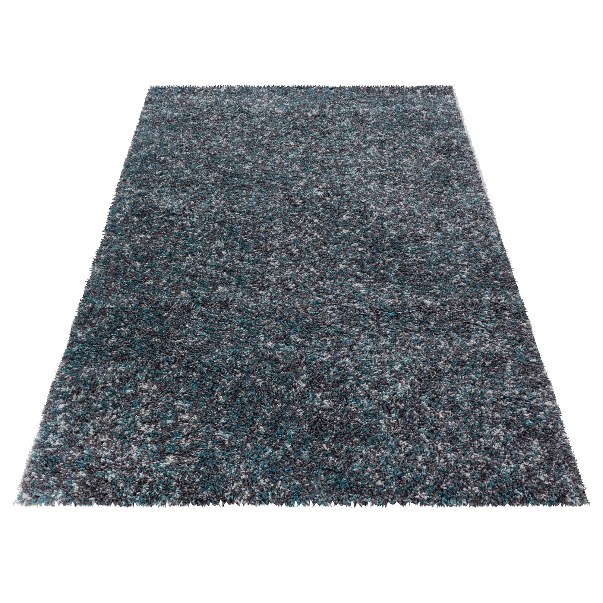 Blauw Tapijt Hoogpolig Vloerkleed - Omid Mixture - Omid Carpets