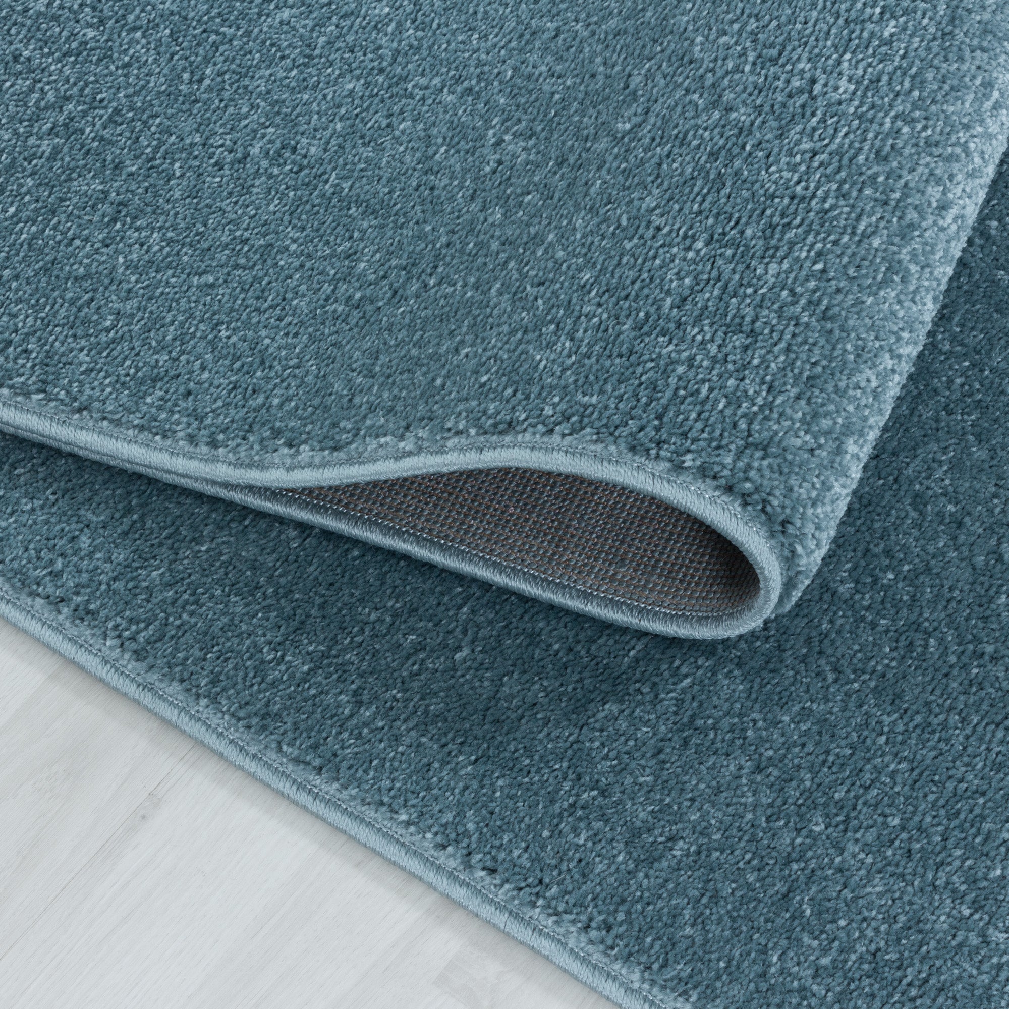 Blauw Tapijt Laagpolig Vloerkleed Omid Sensational