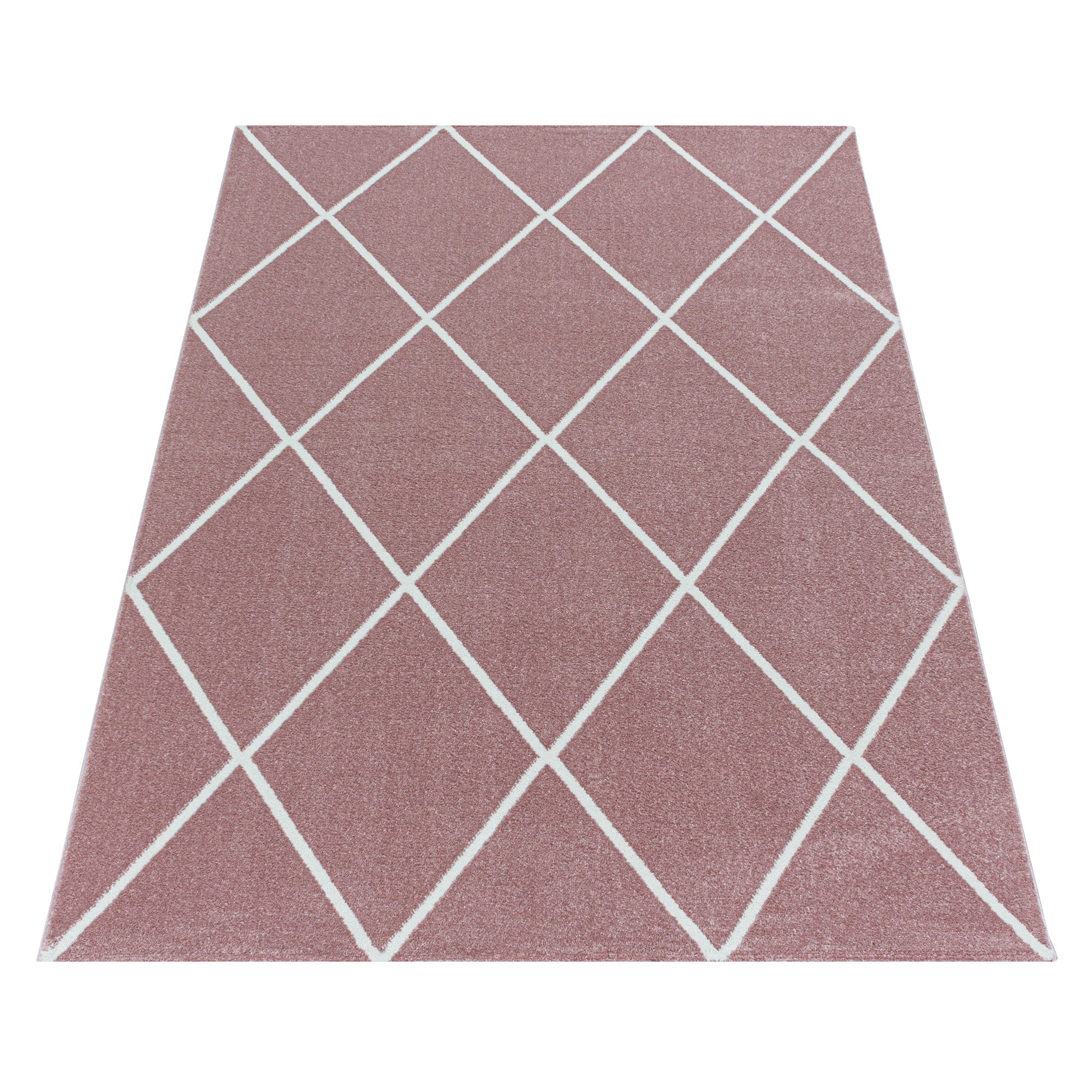 Roze Tapijt Laagpolig Vloerkleed Omid Sensational