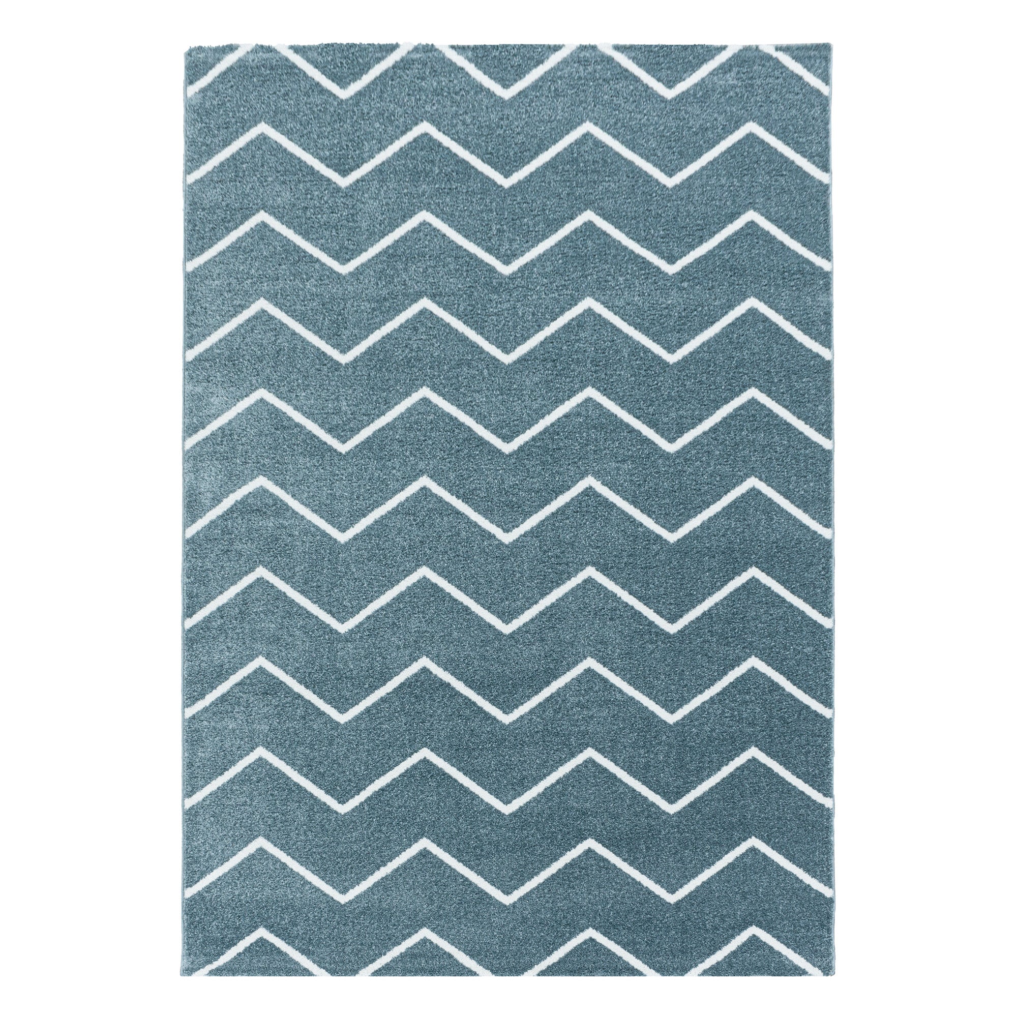 Blauw Tapijt Laagpolig Vloerkleed Omid Sensational