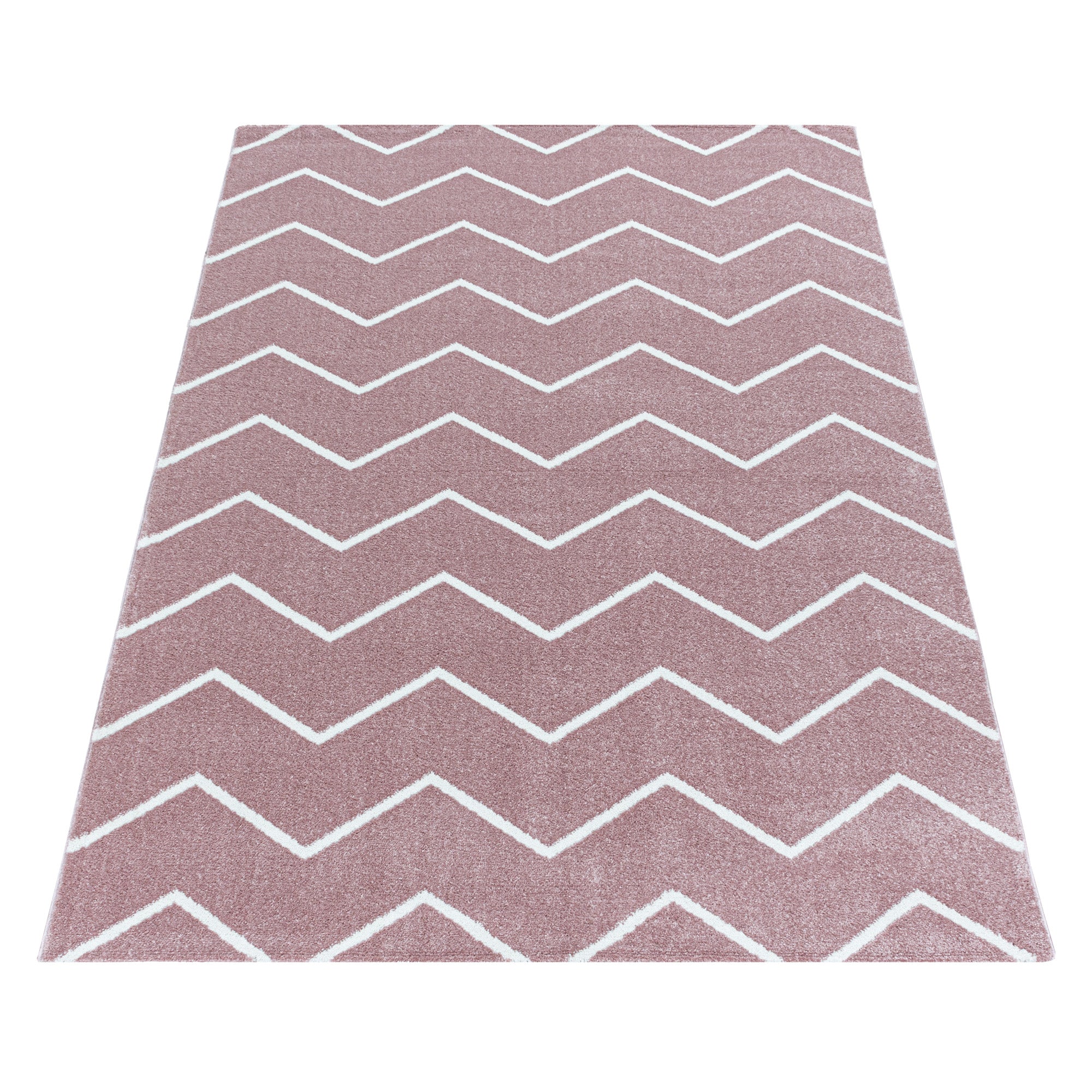 Roze Tapijt Laagpolig Vloerkleed Omid Sensational