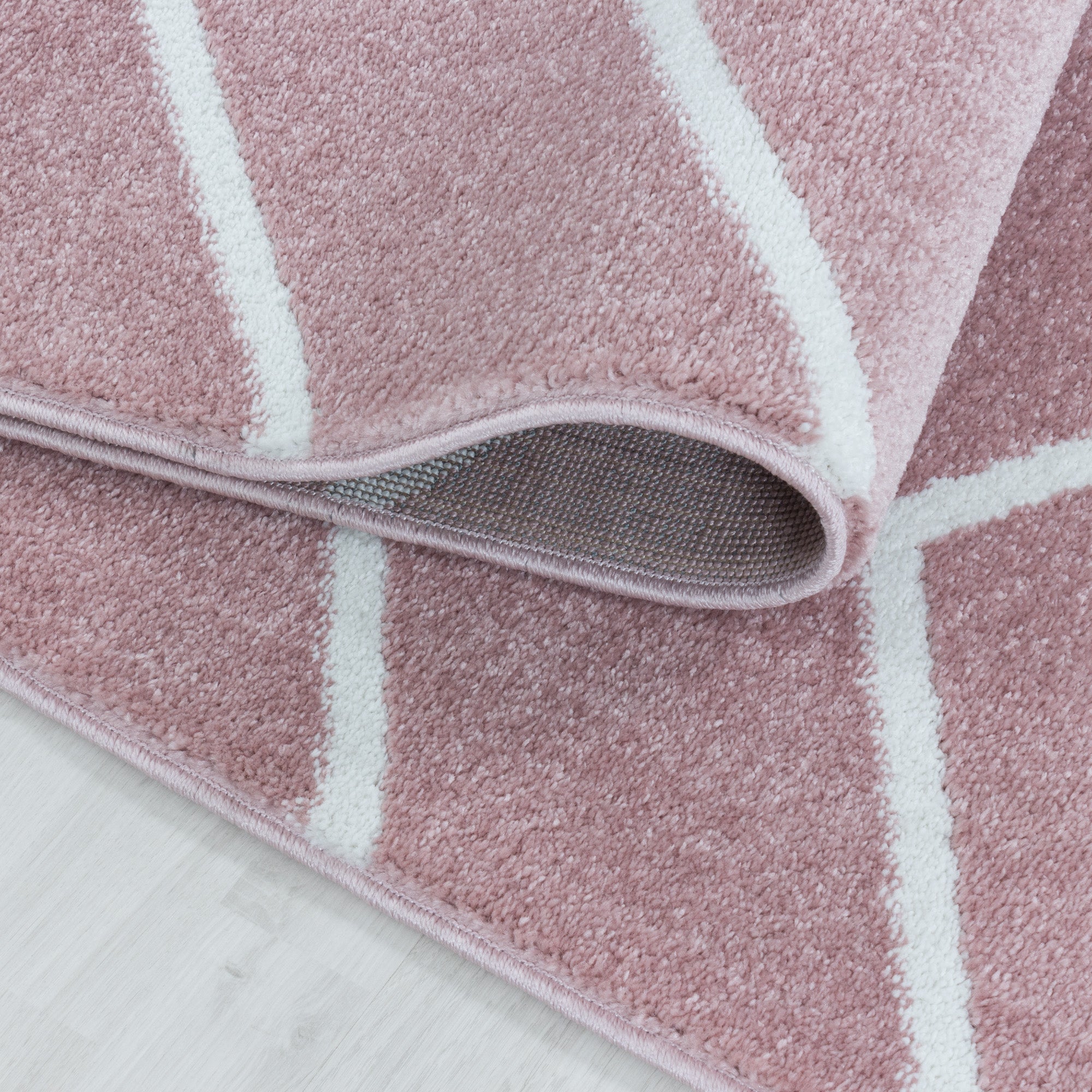 Roze Tapijt Laagpolig Vloerkleed Omid Sensational