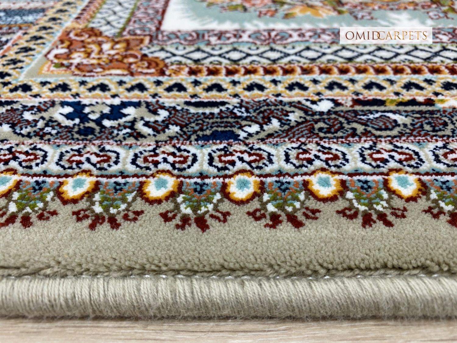 Grijs Tapijt Laagpolig Klassiek Vloerkleed - Omid Premium Classic - 1,5 Miljoen punten/m²