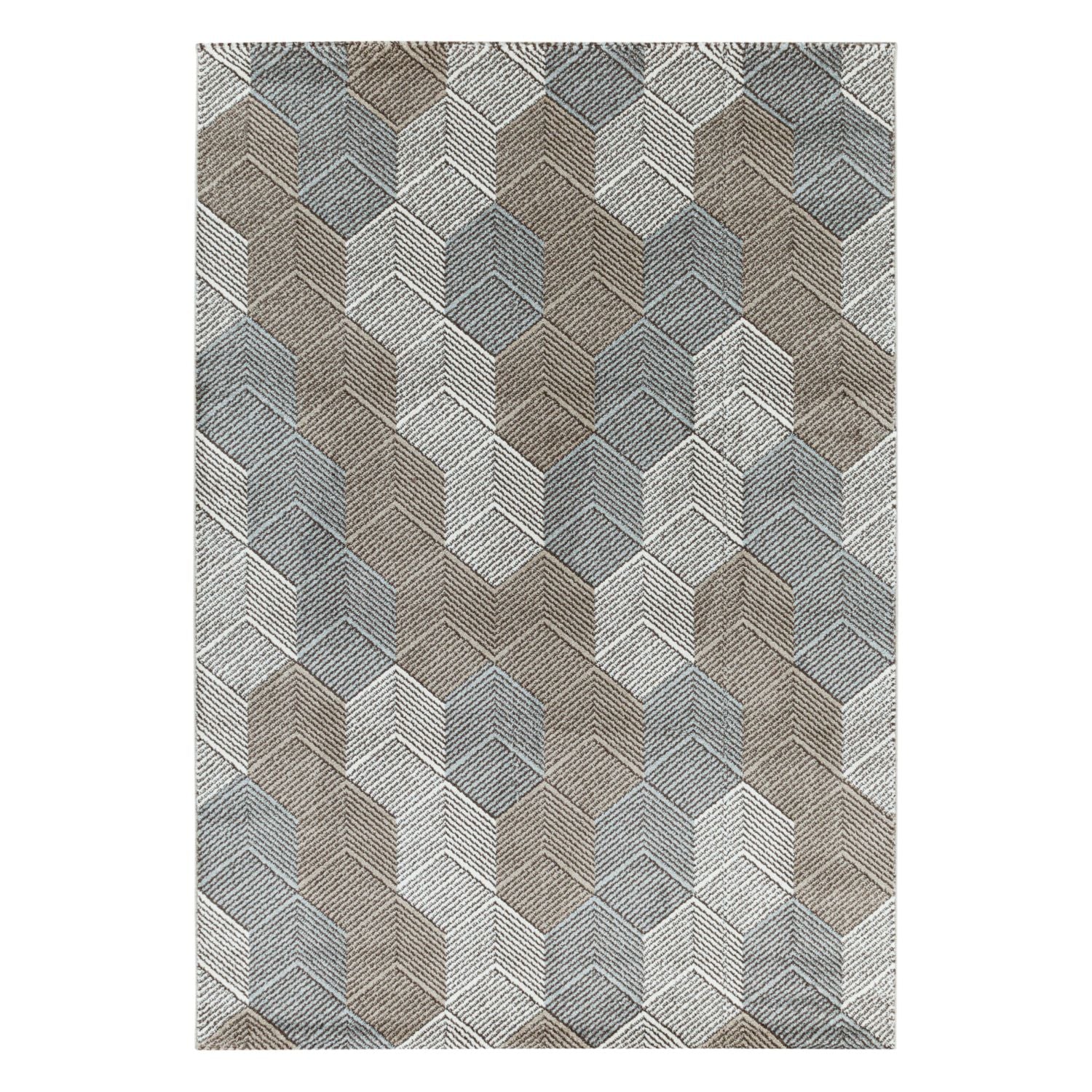 Beige Tapijt Laagpolig Vloerkleed Omid Pastel Vibes