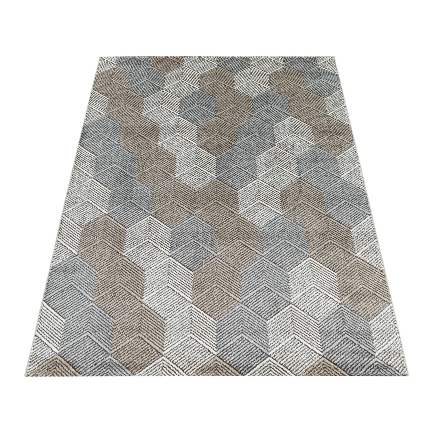 Beige Tapijt Laagpolig Vloerkleed Omid Pastel Vibes