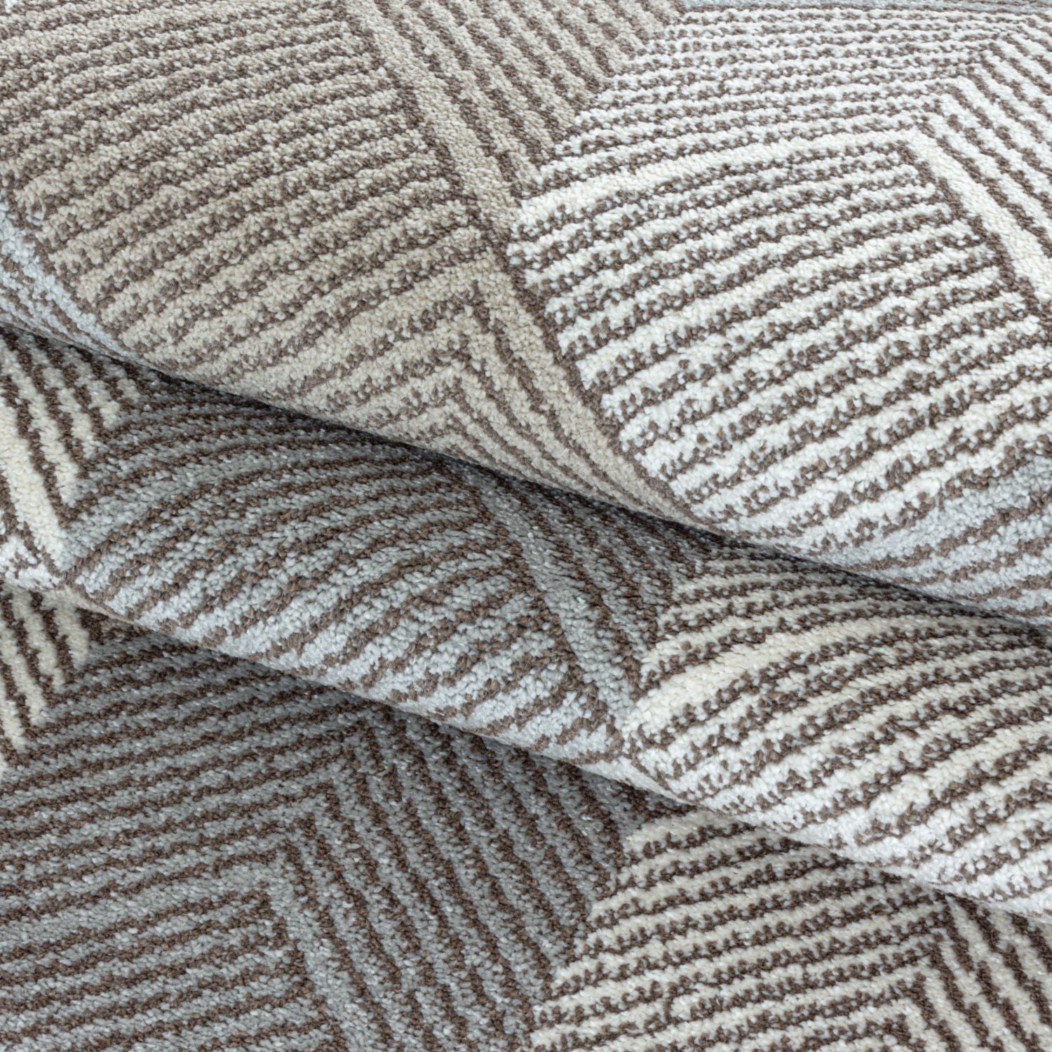 Beige Tapijt Laagpolig Vloerkleed Omid Pastel Vibes