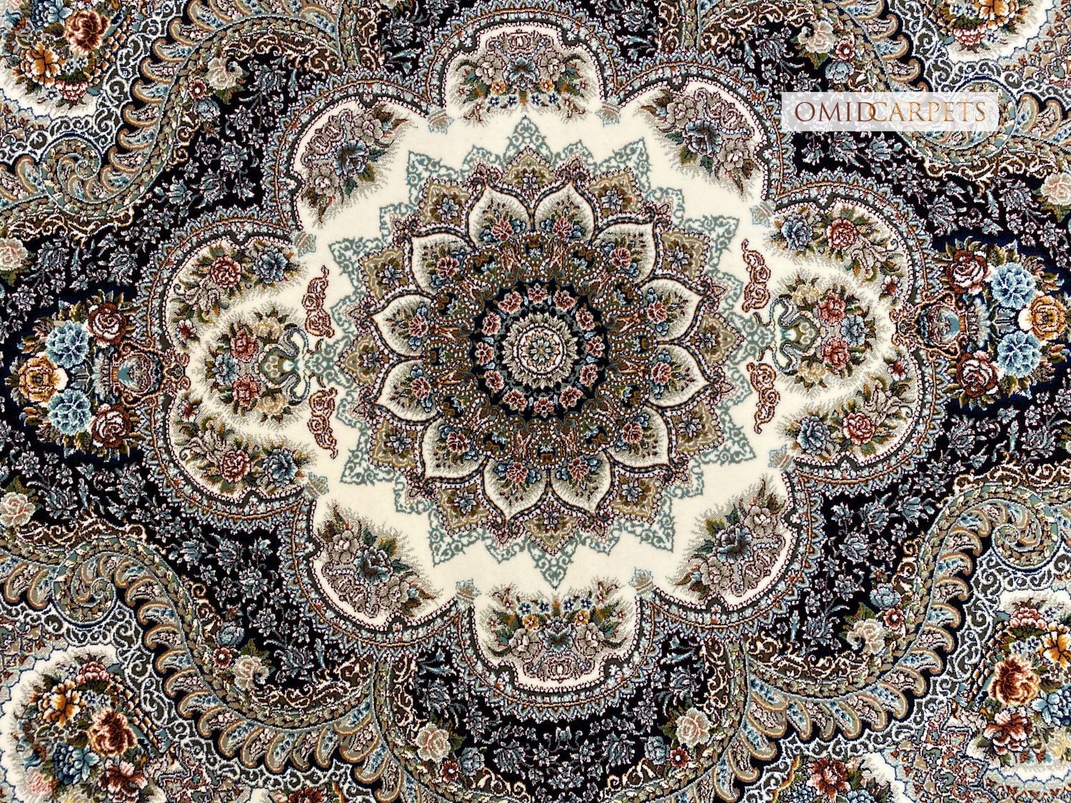 قالین 700 شانه * Grijs Tapijt Laagpolig Klassiek Vloerkleed - Omid Premium Classic - 1,5 Miljoen punten/m²