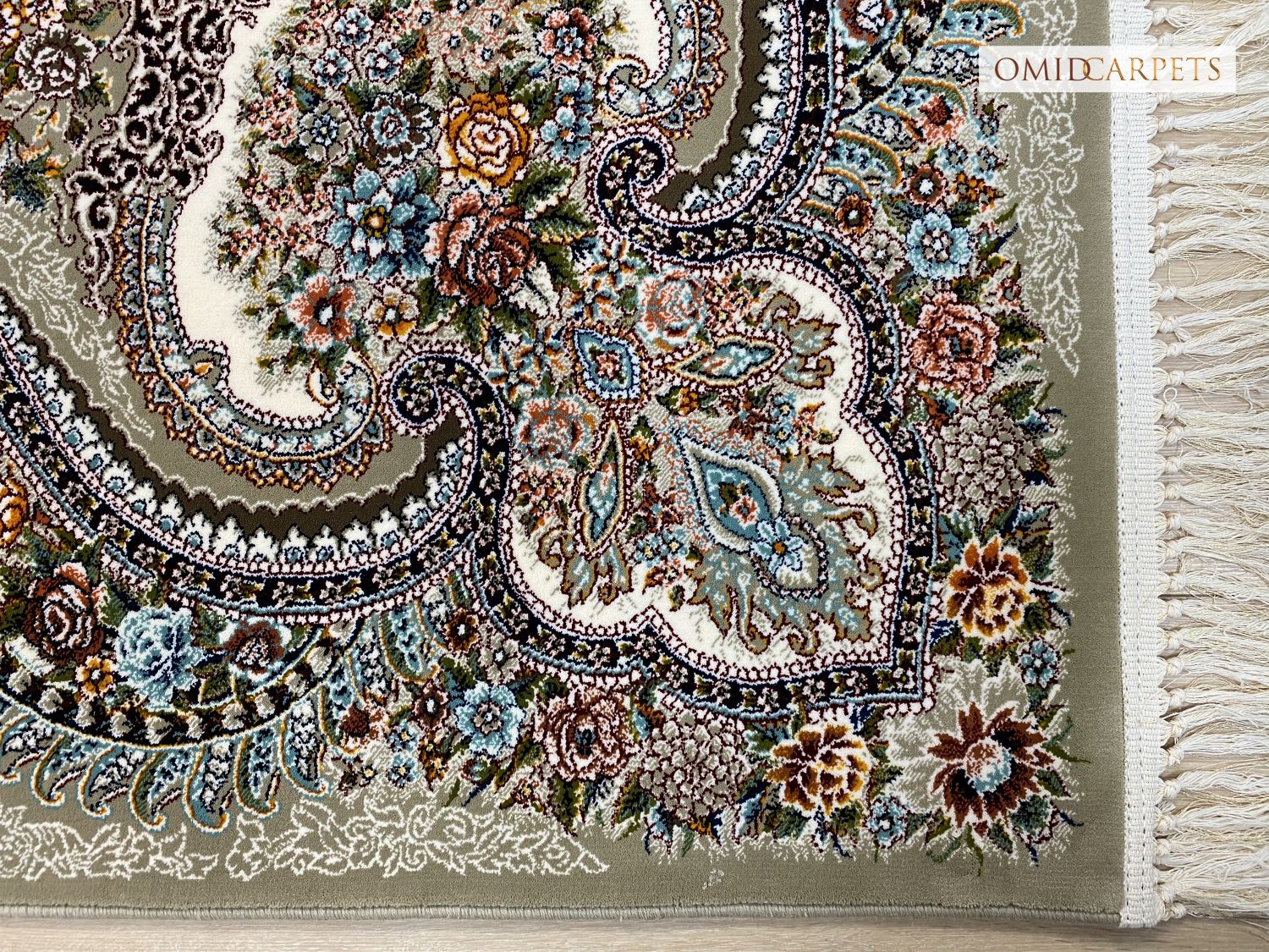 قالین 700 شانه * Grijs Tapijt Laagpolig Klassiek Vloerkleed - Omid Premium Classic - 1,5 Miljoen punten/m²