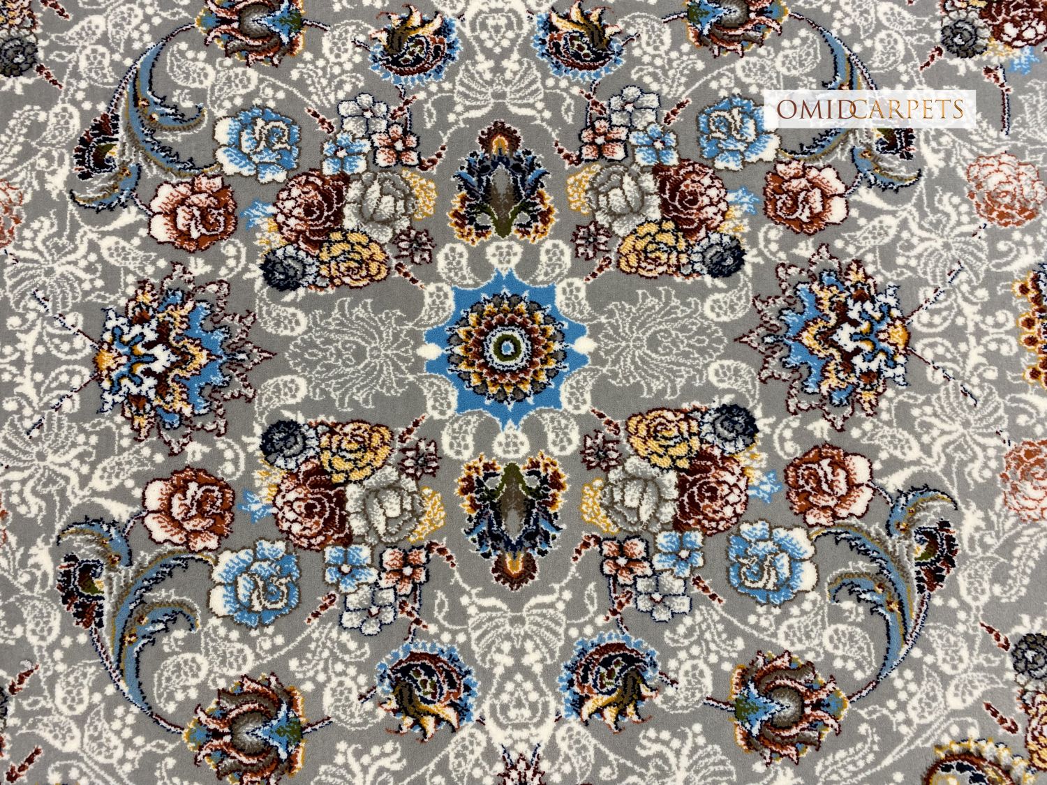 قالین 700 شانه * Grijs Tapijt Laagpolig Klassiek Vloerkleed - Omid Premium Classic - 1,5 Miljoen punten/m²