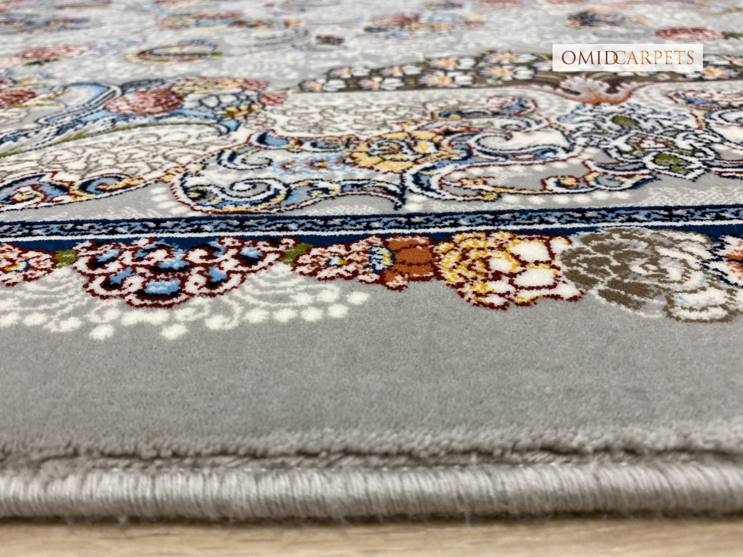 قالین 700 شانه * Grijs Tapijt Laagpolig Klassiek Vloerkleed - Omid Premium Classic - 1,5 Miljoen punten/m²