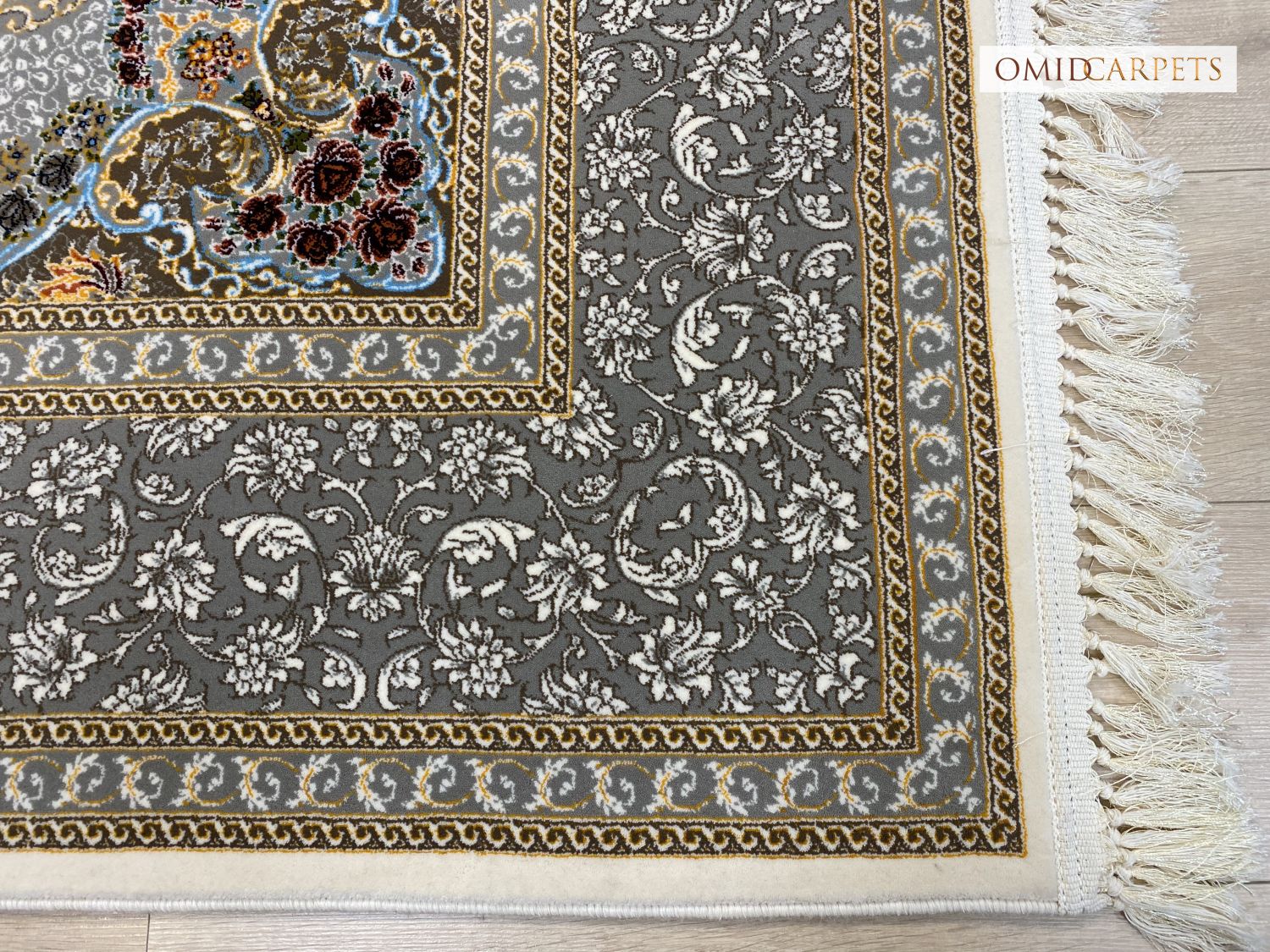 قالین 700 شانه * Crème Tapijt Laagpolig Klassiek Vloerkleed - Omid Premium Classic - 1,5 Miljoen punten/m²