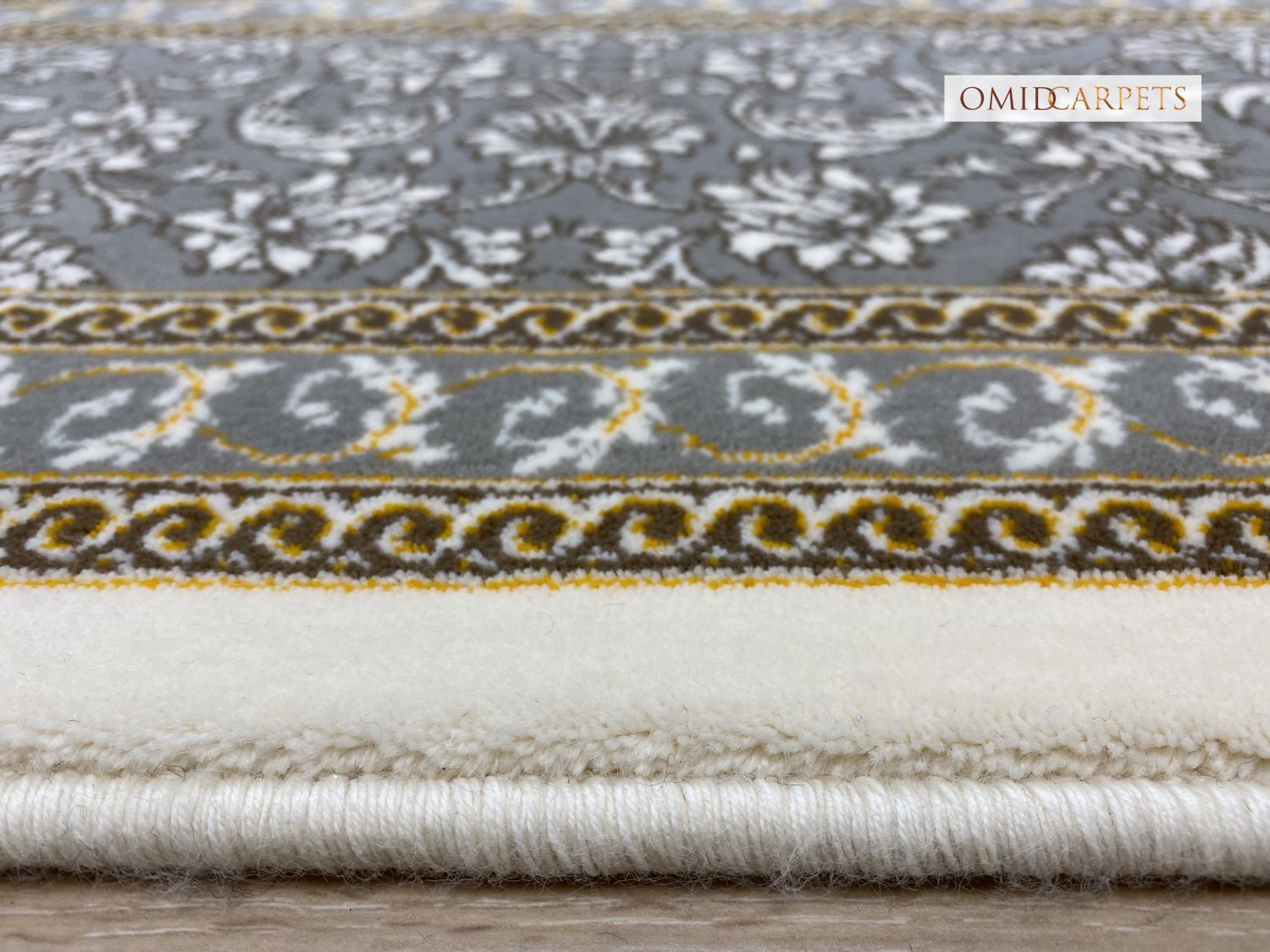 قالین 700 شانه * Crème Tapijt Laagpolig Klassiek Vloerkleed - Omid Premium Classic - 1,5 Miljoen punten/m²