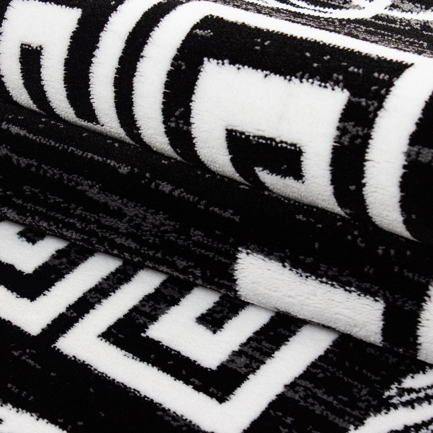 Zwart Tapijt Laagpolig Vloerkleed Omid Adventure - Omid Carpets