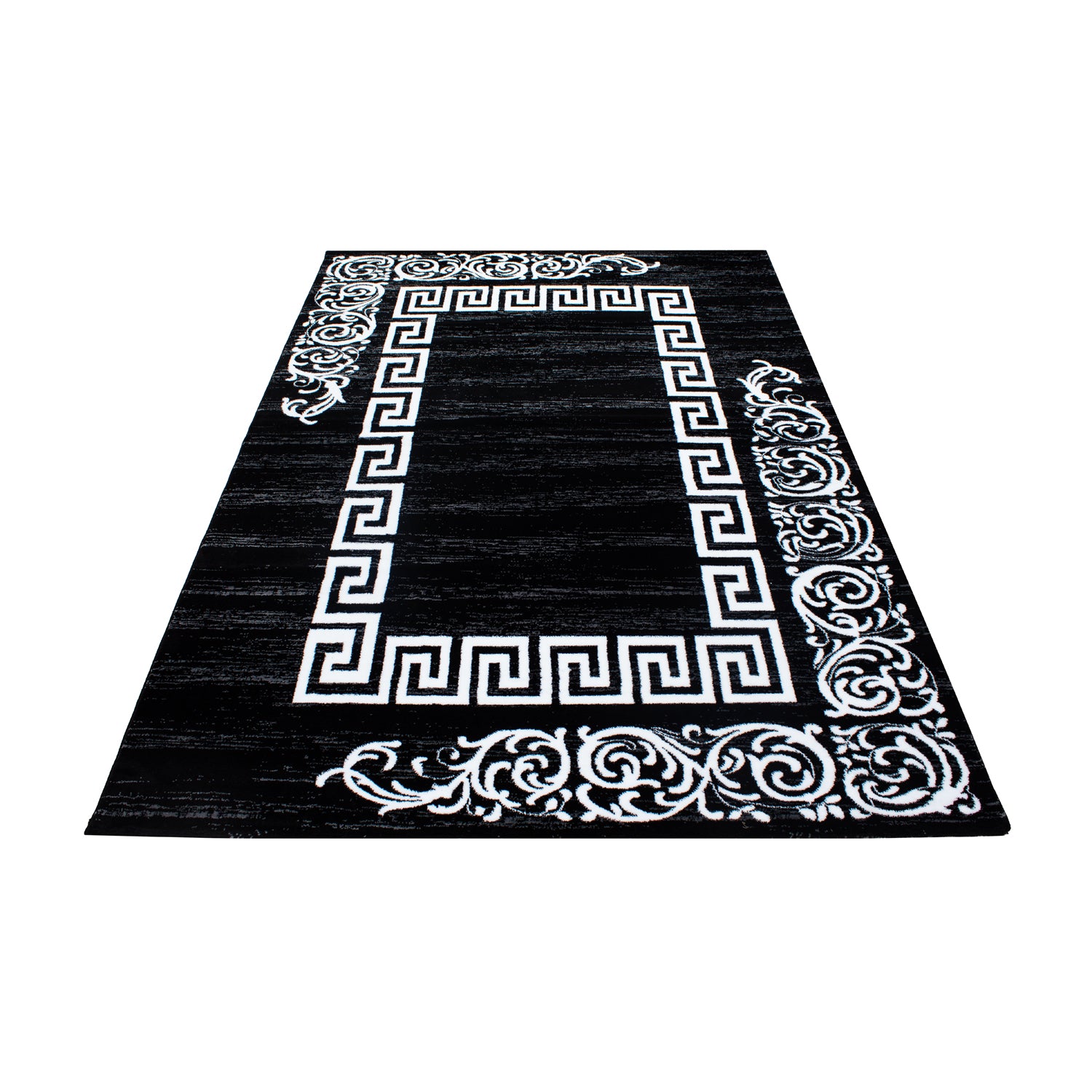 Zwart Tapijt Laagpolig Vloerkleed Omid Adventure - Omid Carpets