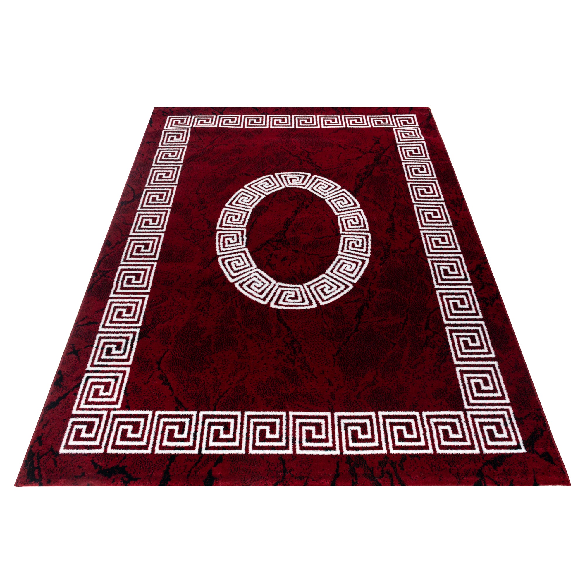 Rood Tapijt Laagpolig Vloerkleed Omid Creative - Omid Carpets