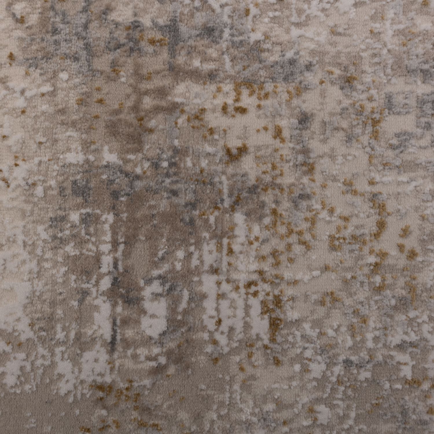 Beige met Grijs en Goud Tapijt Laagpolig Vloerkleed Omid Abstract Reality