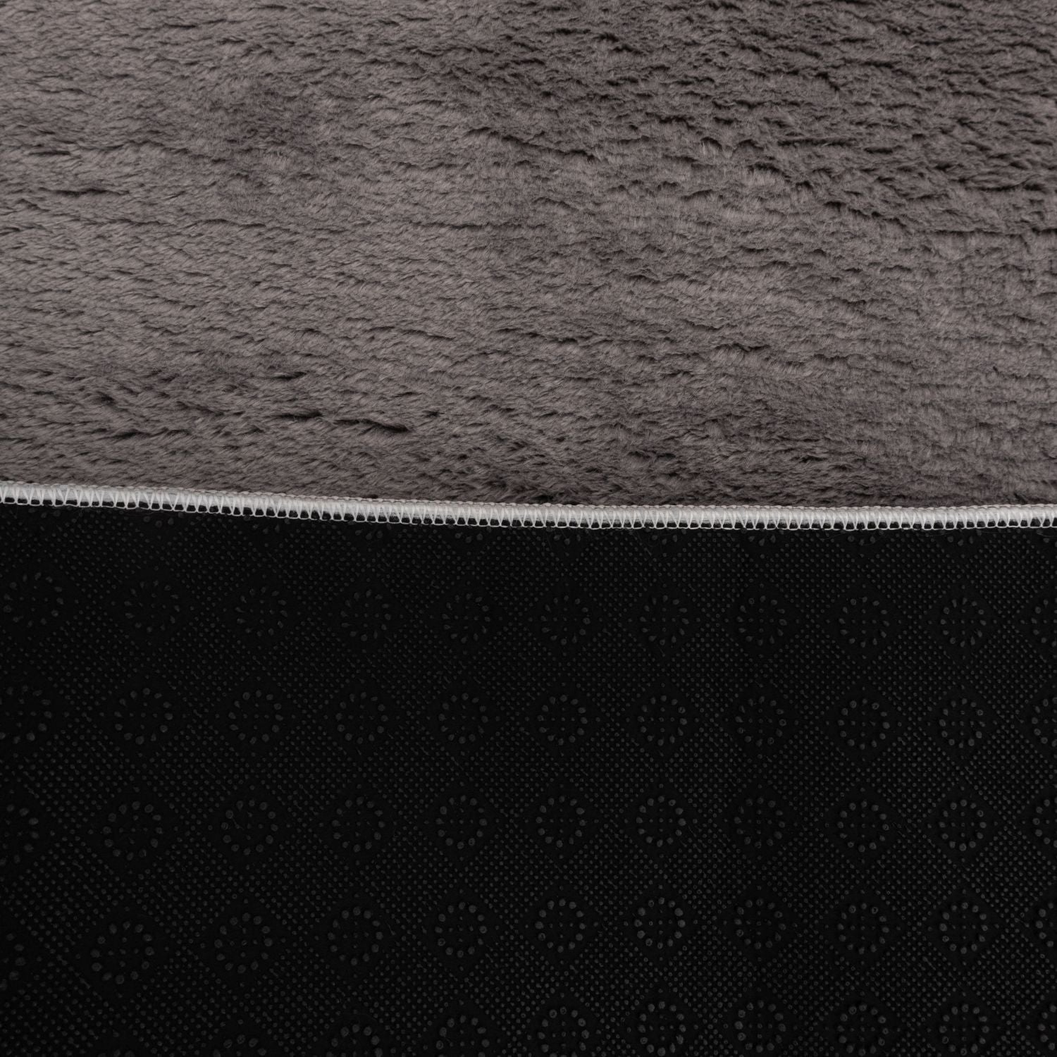 Grijs Tapijt Wasbaar Laagpolig Vloerkleed met Anti Slip Omid Soft Comfort Wasbaar op 30°