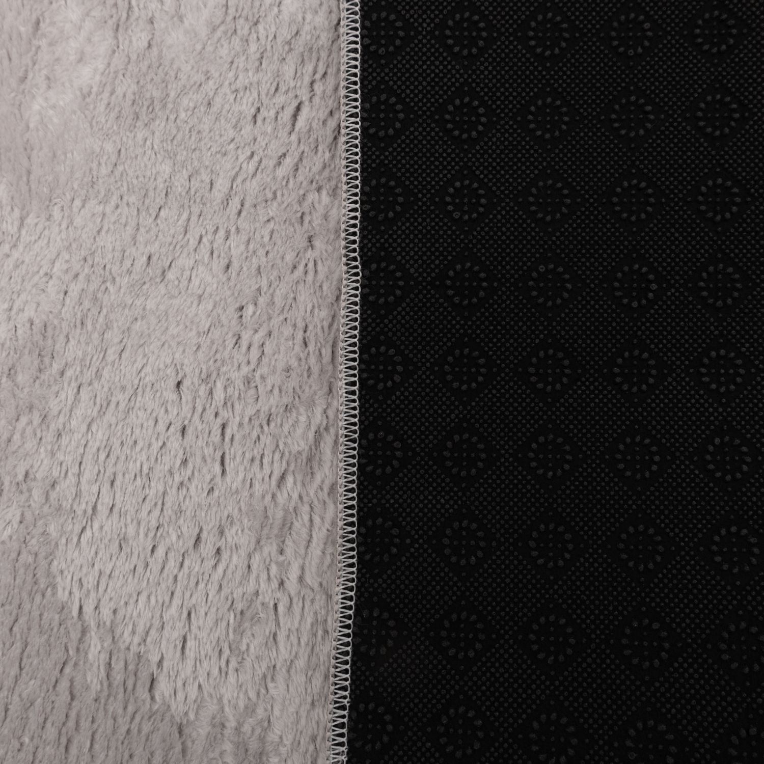Lichtgrijs Tapijt Wasbaar Laagpolig Vloerkleed met Anti Slip Omid Soft Comfort Wasbaar op 30°
