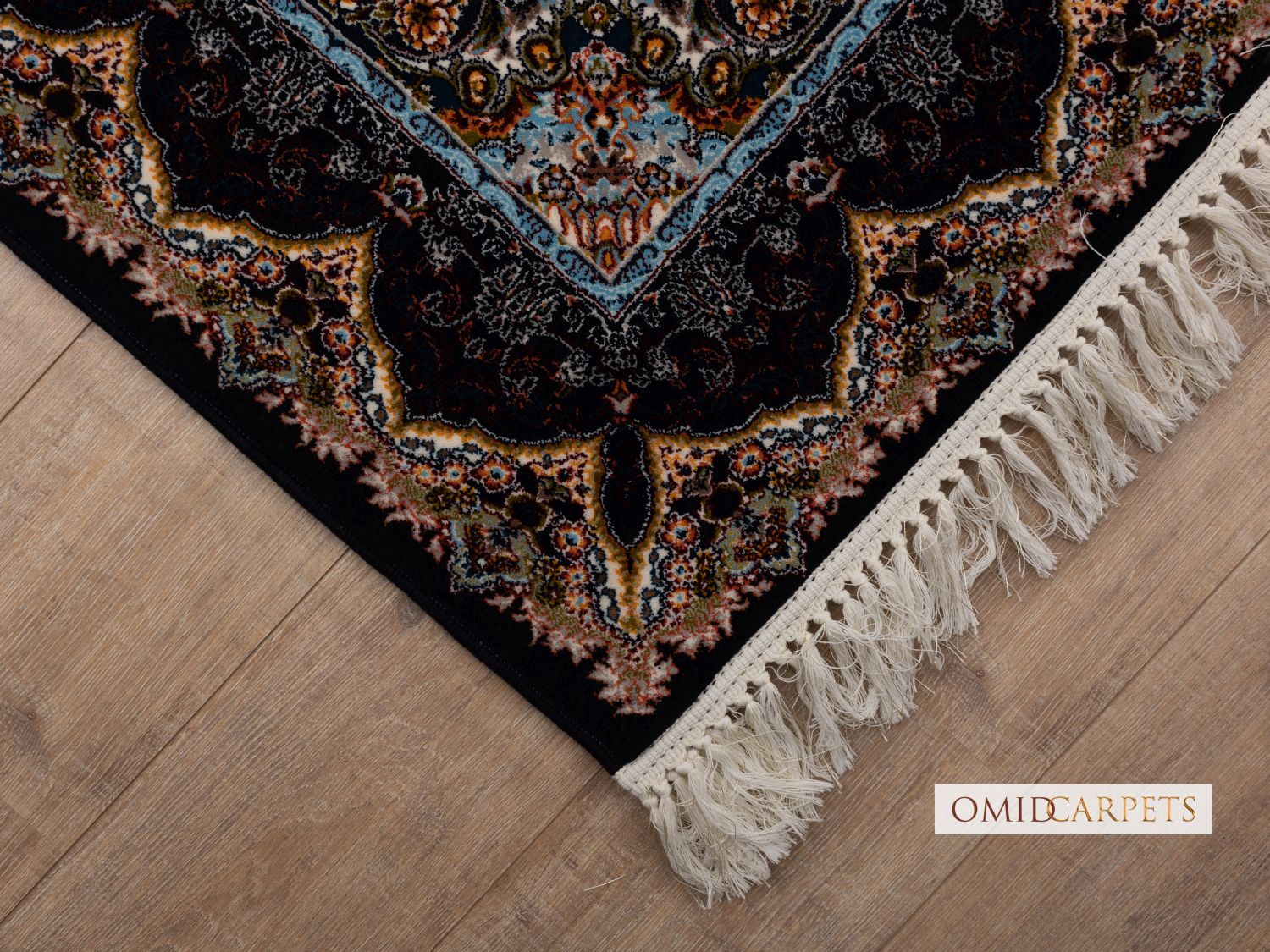 قالین 700 شانه * Blauw Tapijt Laagpolig Klassiek Vloerkleed - Omid Premium Classic - 1,5 Miljoen punten/m²