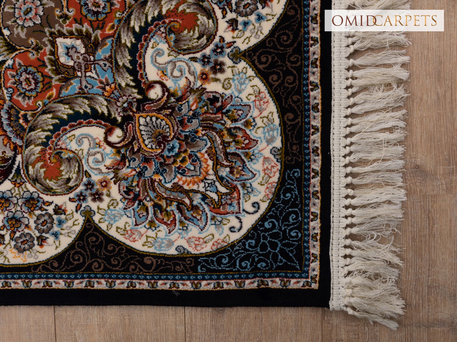 قالین 700 شانه * Blauw Tapijt Laagpolig Klassiek Vloerkleed - Omid Premium Classic - 1,5 Miljoen punten/m²