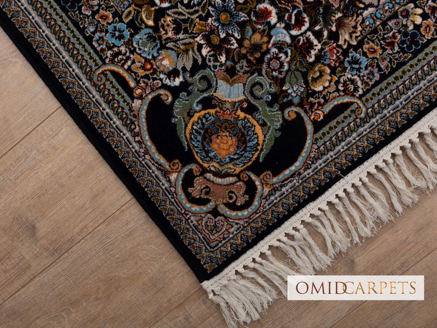 قالین 700 شانه * Blauw Tapijt Laagpolig Klassiek Vloerkleed - Omid Premium Classic - 1,5 Miljoen punten/m²
