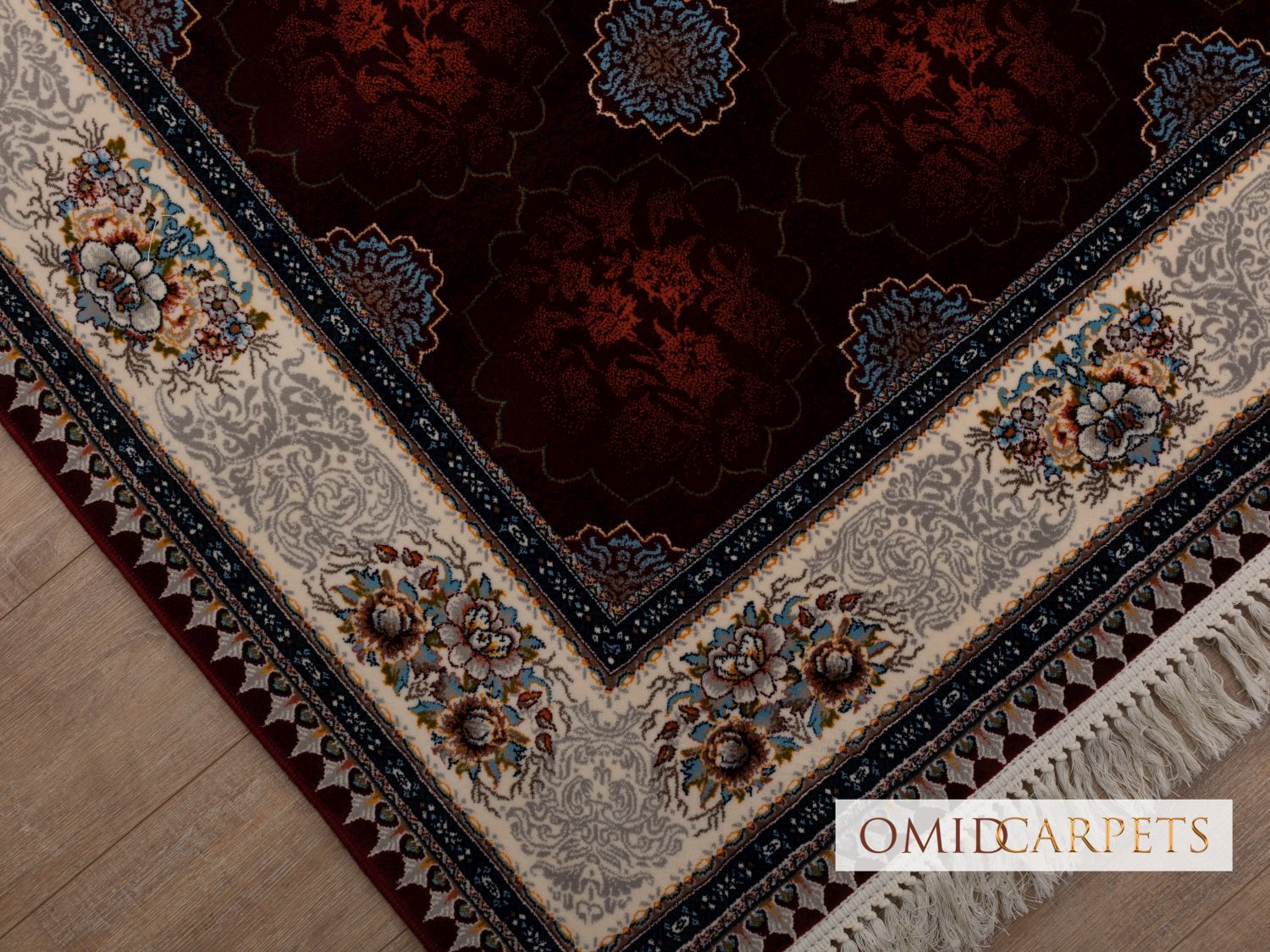 Rood Tapijt Laagpolig Klassiek Vloerkleed - Omid Premium Classic - 1,5 Miljoen punten/m²