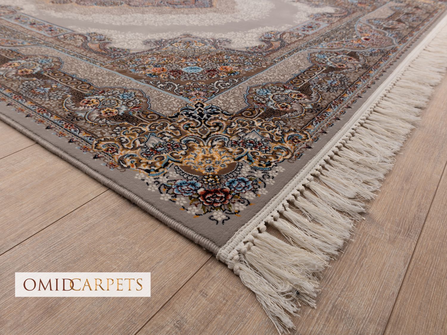 قالین 700 شانه * Grijs Tapijt Laagpolig Klassiek Vloerkleed - Omid Premium Classic - 1,5 Miljoen punten/m²