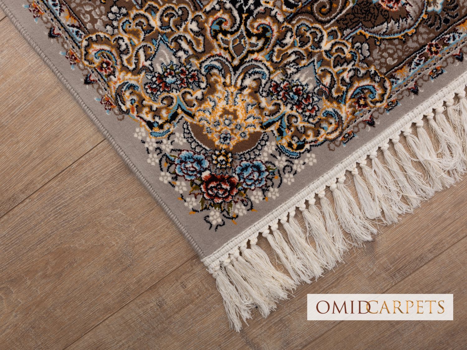 قالین 700 شانه * Grijs Tapijt Laagpolig Klassiek Vloerkleed - Omid Premium Classic - 1,5 Miljoen punten/m²