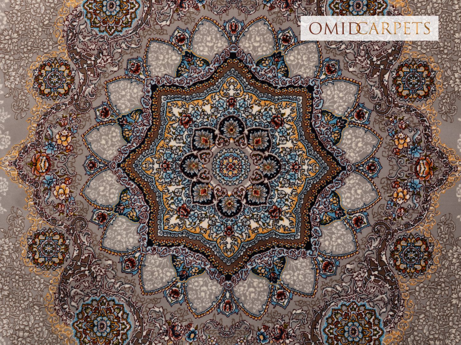 قالین 700 شانه * Grijs Tapijt Laagpolig Klassiek Vloerkleed - Omid Premium Classic - 1,5 Miljoen punten/m²