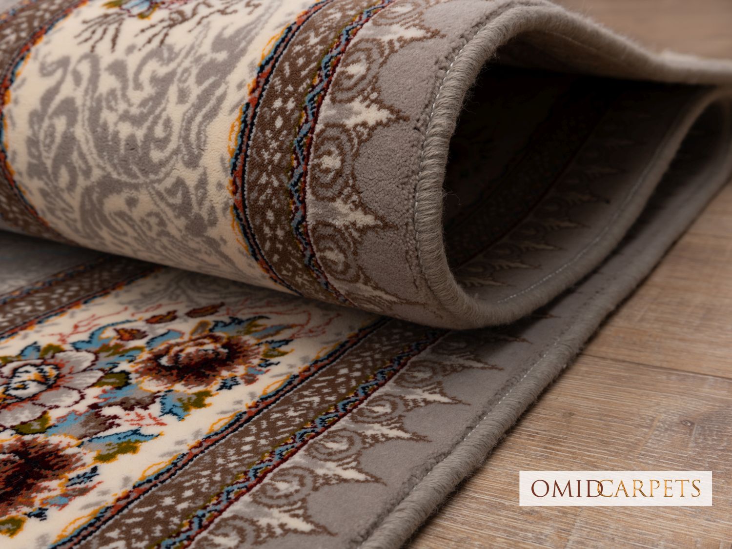 قالین 700 شانه * Grijs Tapijt Laagpolig Klassiek Vloerkleed - Omid Premium Classic - 1,5 Miljoen punten/m²