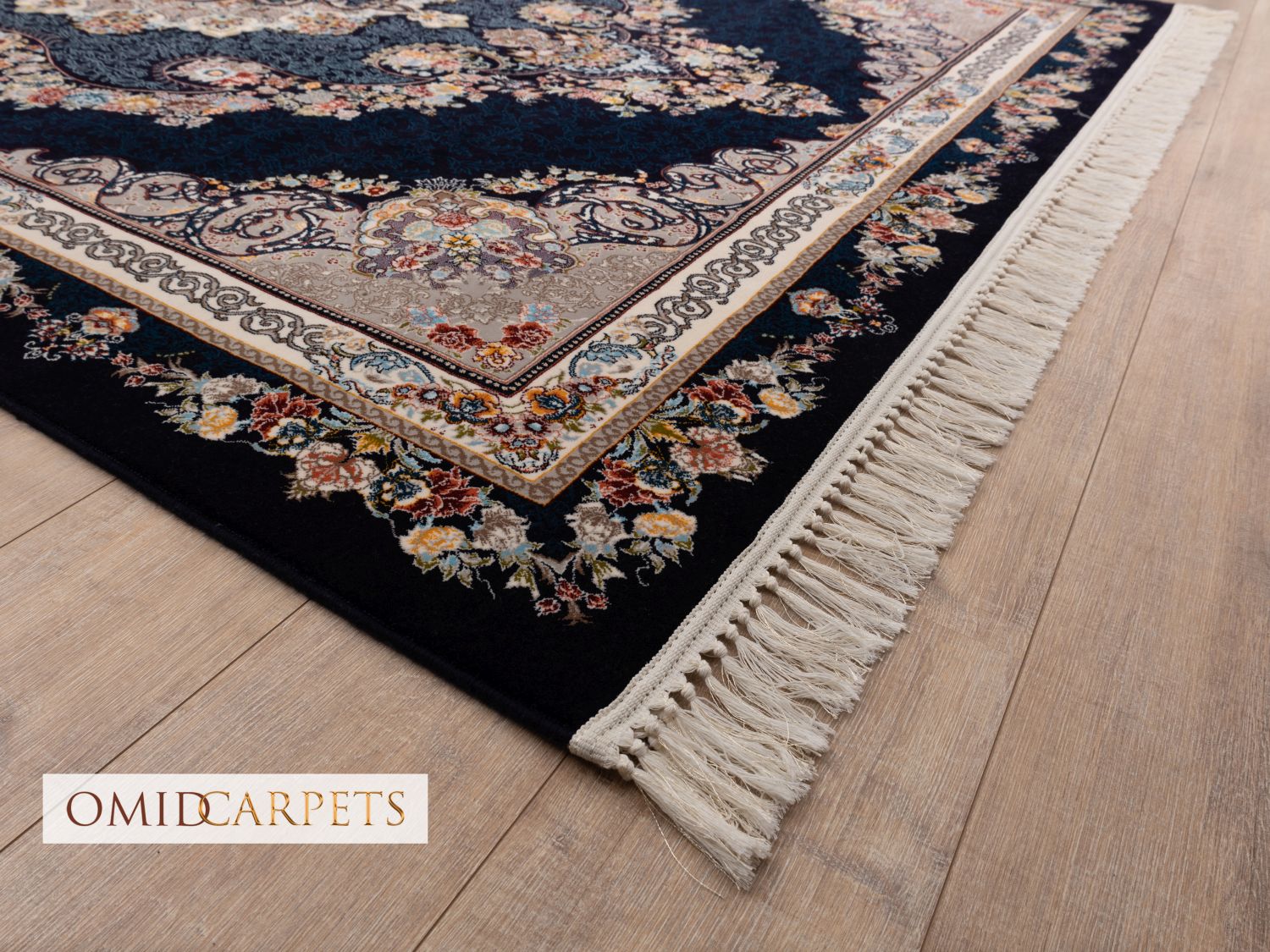 قالین 700 شانه * Donkerblauw Tapijt Laagpolig Klassiek Vloerkleed - Omid Premium Classic - 1,5 Miljoen punten/m²