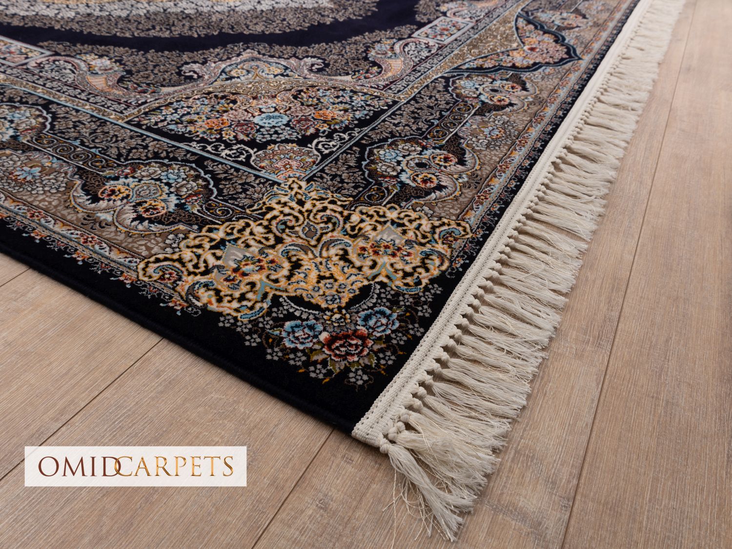 قالین 700 شانه * Donkerblauw Tapijt Laagpolig Klassiek Vloerkleed - Omid Premium Classic - 1,5 Miljoen punten/m²
