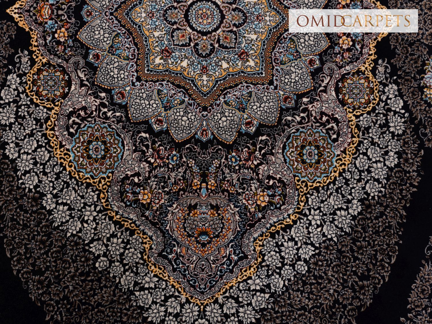 قالین 700 شانه * Donkerblauw Tapijt Laagpolig Klassiek Vloerkleed - Omid Premium Classic - 1,5 Miljoen punten/m²