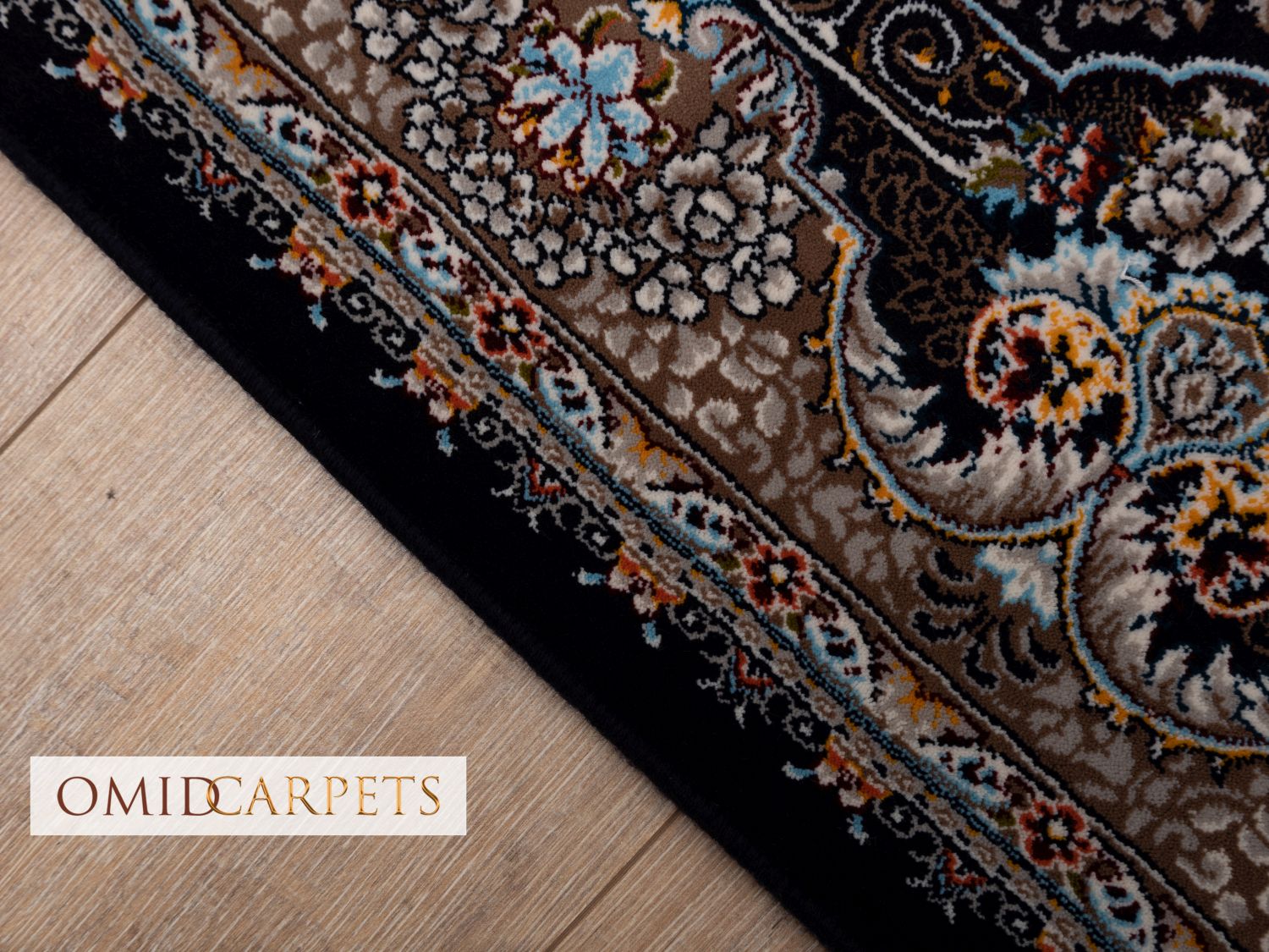 قالین 700 شانه * Donkerblauw Tapijt Laagpolig Klassiek Vloerkleed - Omid Premium Classic - 1,5 Miljoen punten/m²