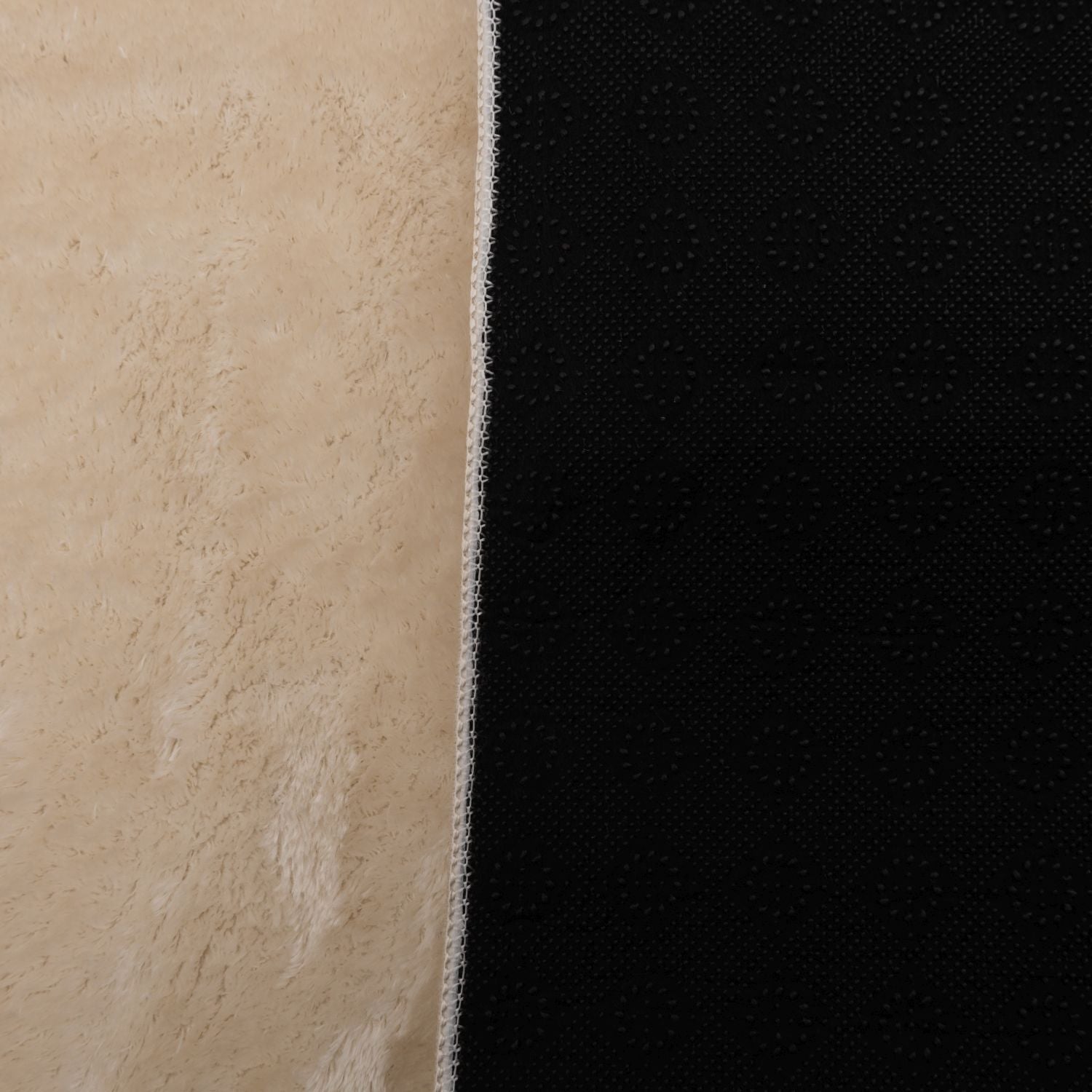 Crème Tapijt Wasbaar Laagpolig Vloerkleed met Anti Slip Omid Soft Comfort Wasbaar op 30°