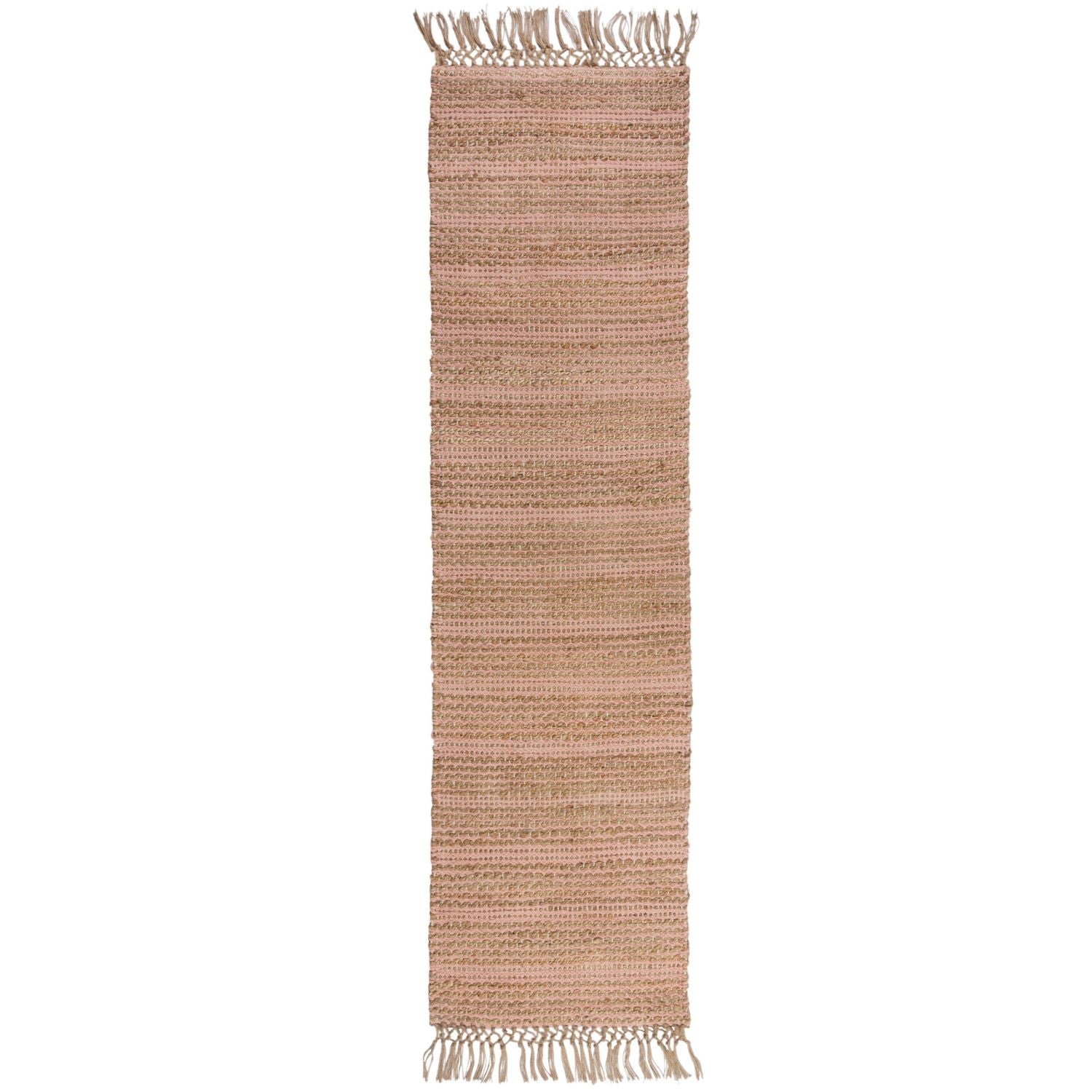 Roze Tapijt Laagpolig Vloerkleed Omid Jute