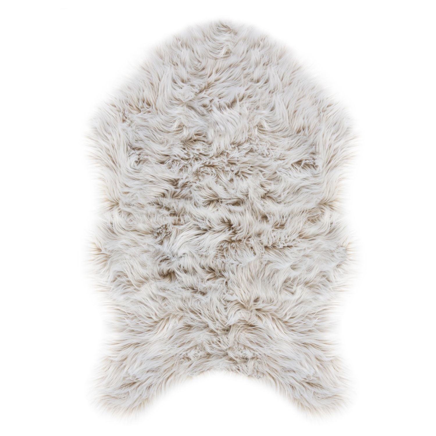 Beige Tapijt Hoogpolig Vloerkleed Omid Fur Dierenvorm