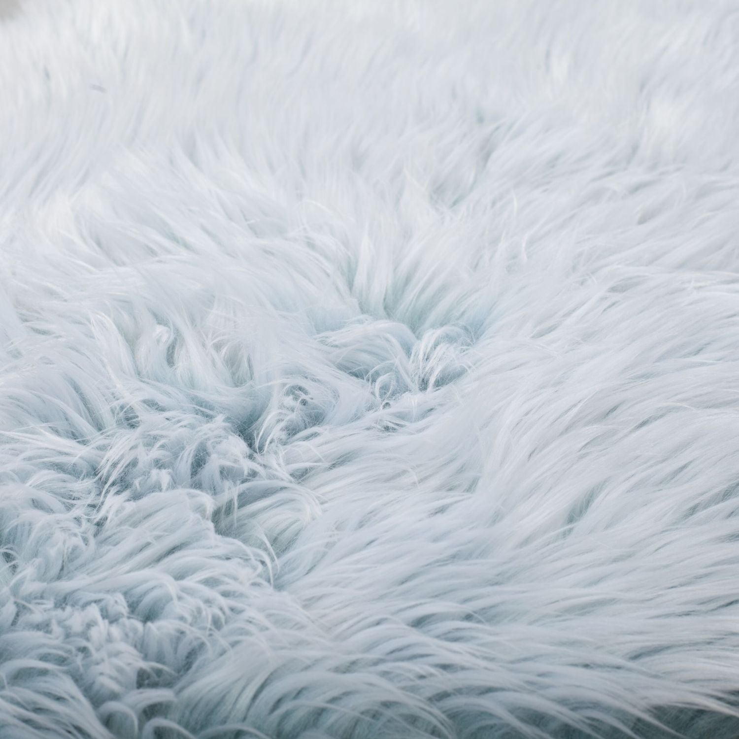 Blauw Tapijt Hoogpolig Vloerkleed Omid Fur Dierenvorm